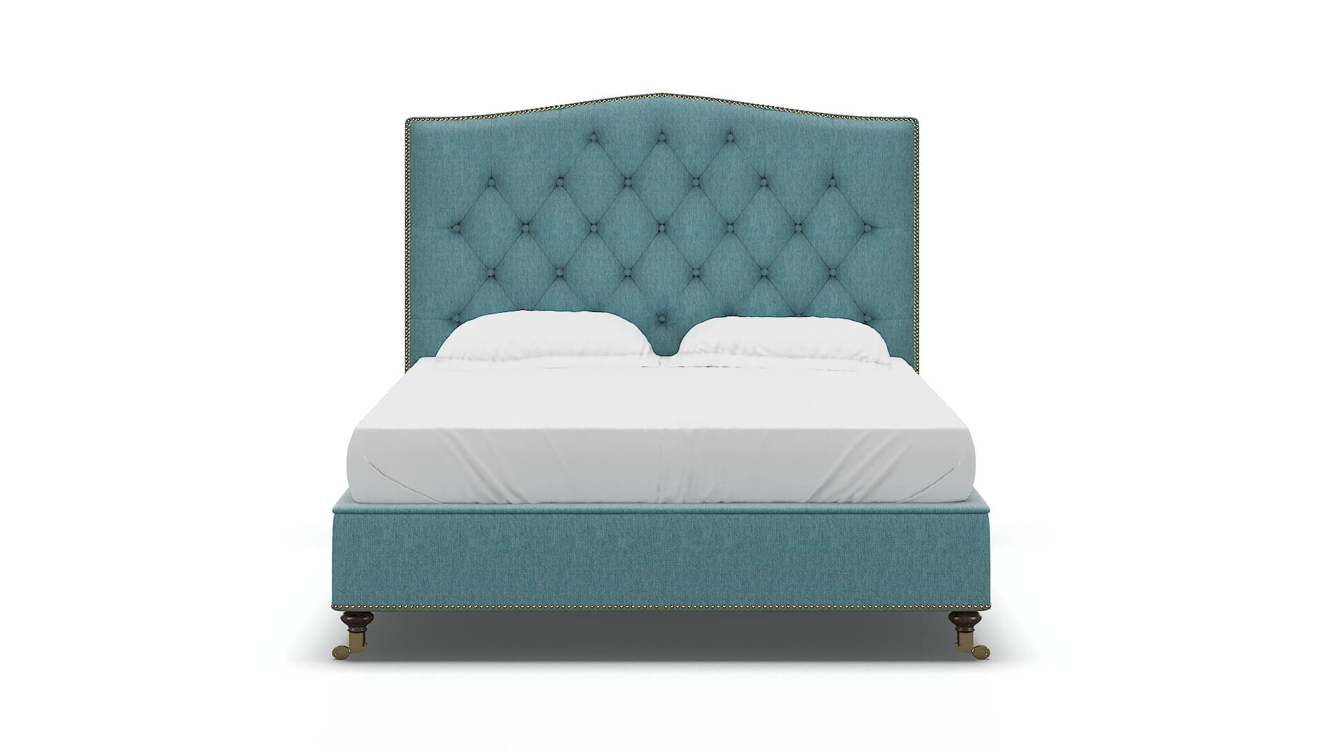 Bijou Durham Pine Bed espresso legs 1