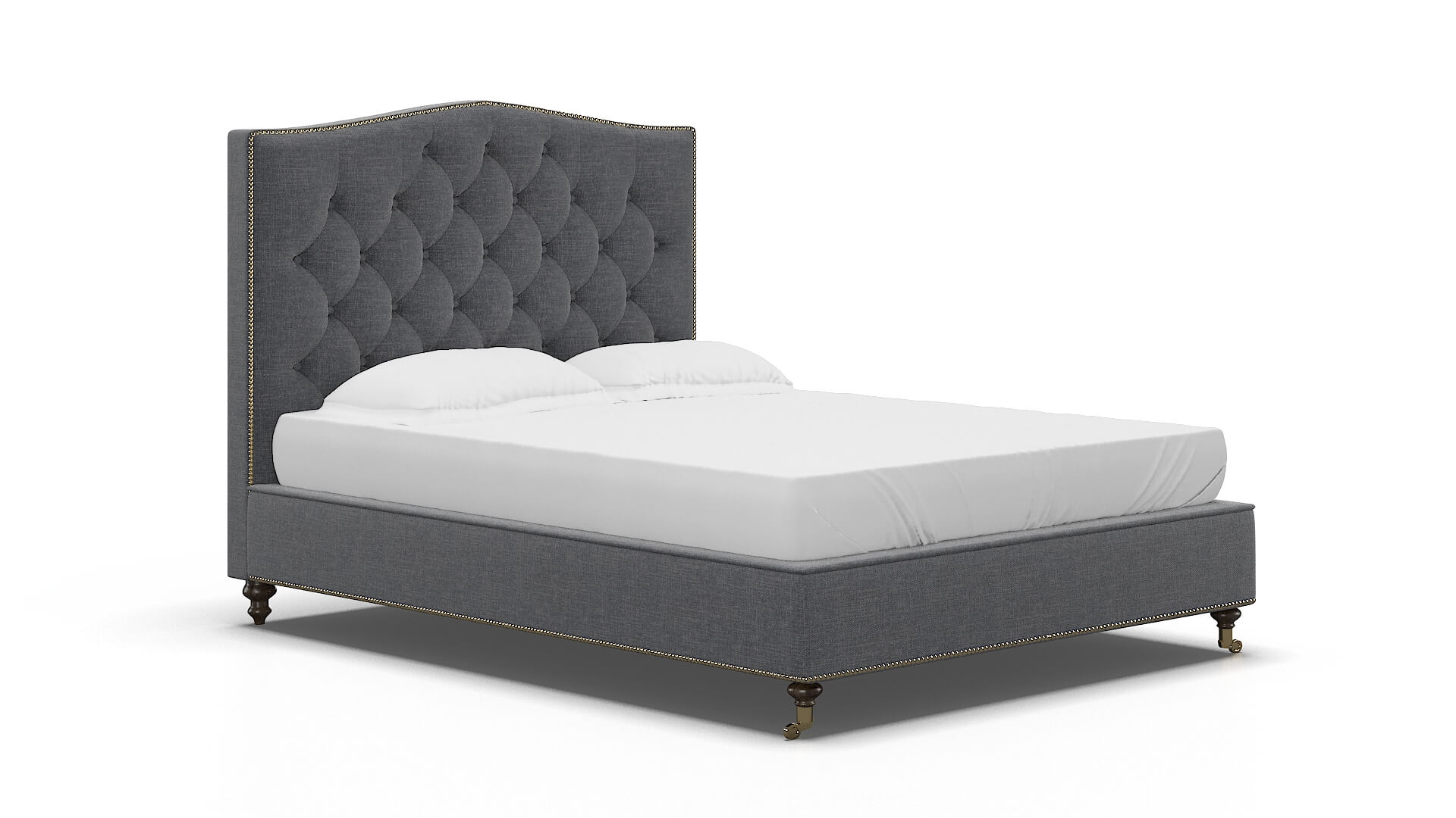 Bijou Keylargo Graphite Bed espresso legs 2