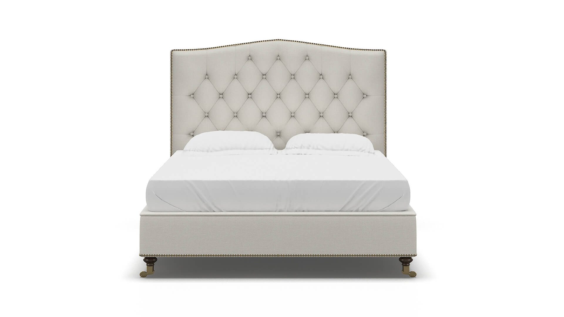 Bijou Keylargo Oatmeal Bed espresso legs 1