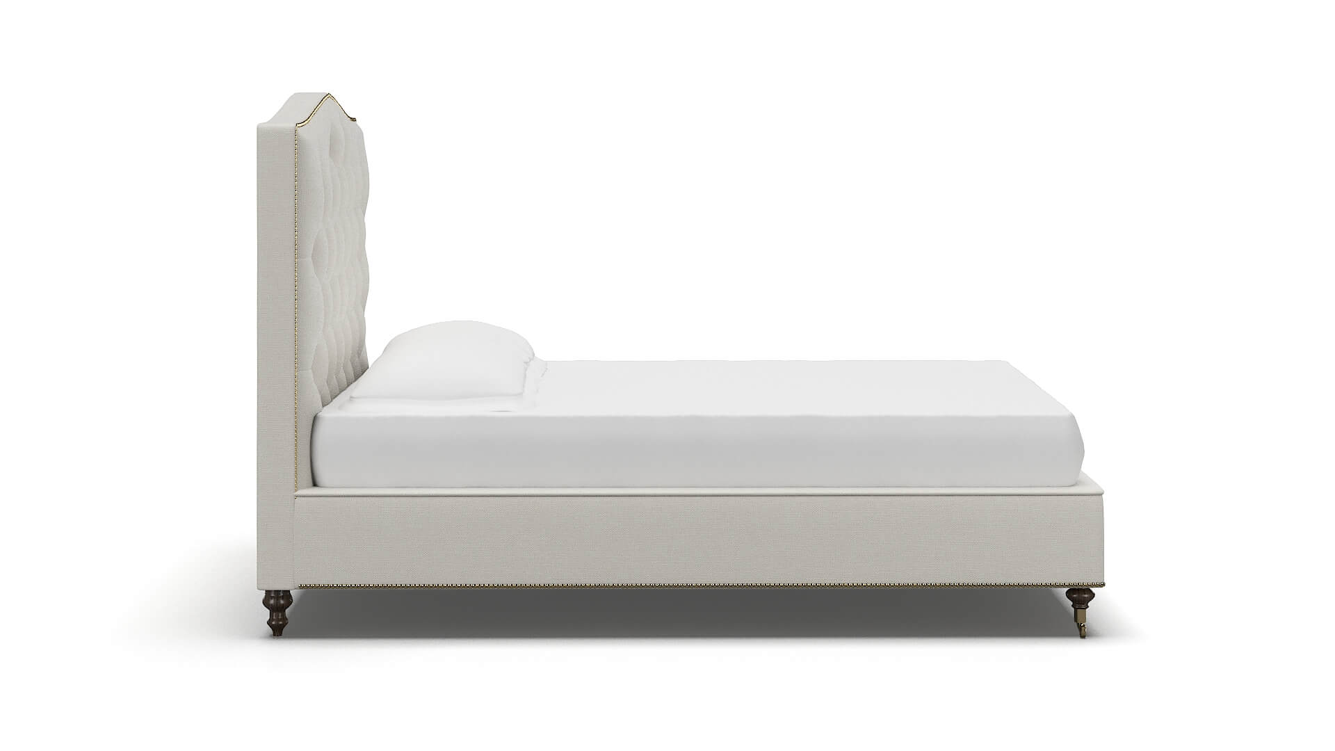 Bijou Keylargo Oatmeal Bed espresso legs 3