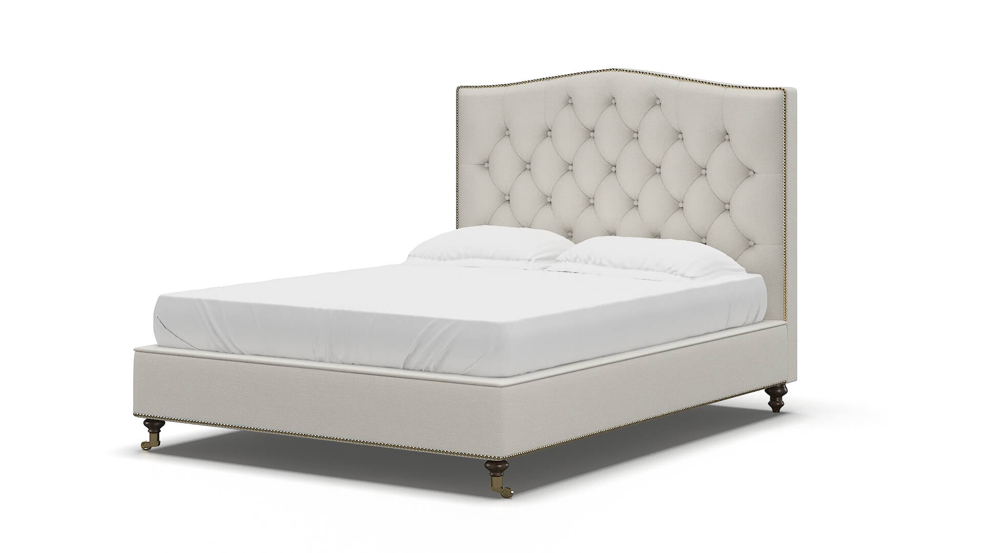 Bijou Keylargo Oatmeal Bed espresso legs 5