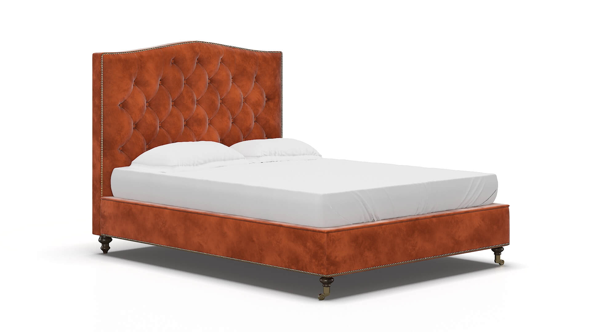 Bijou Loft Copper Bed espresso legs 2
