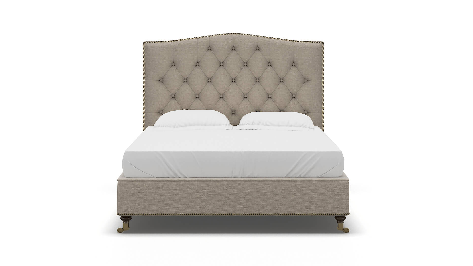 Bijou Naples Almond Bed espresso legs 1