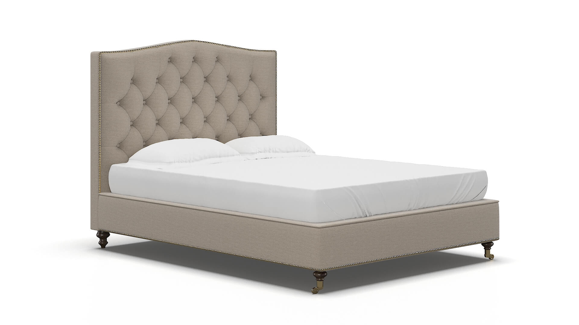 Bijou Naples Almond Bed espresso legs 2