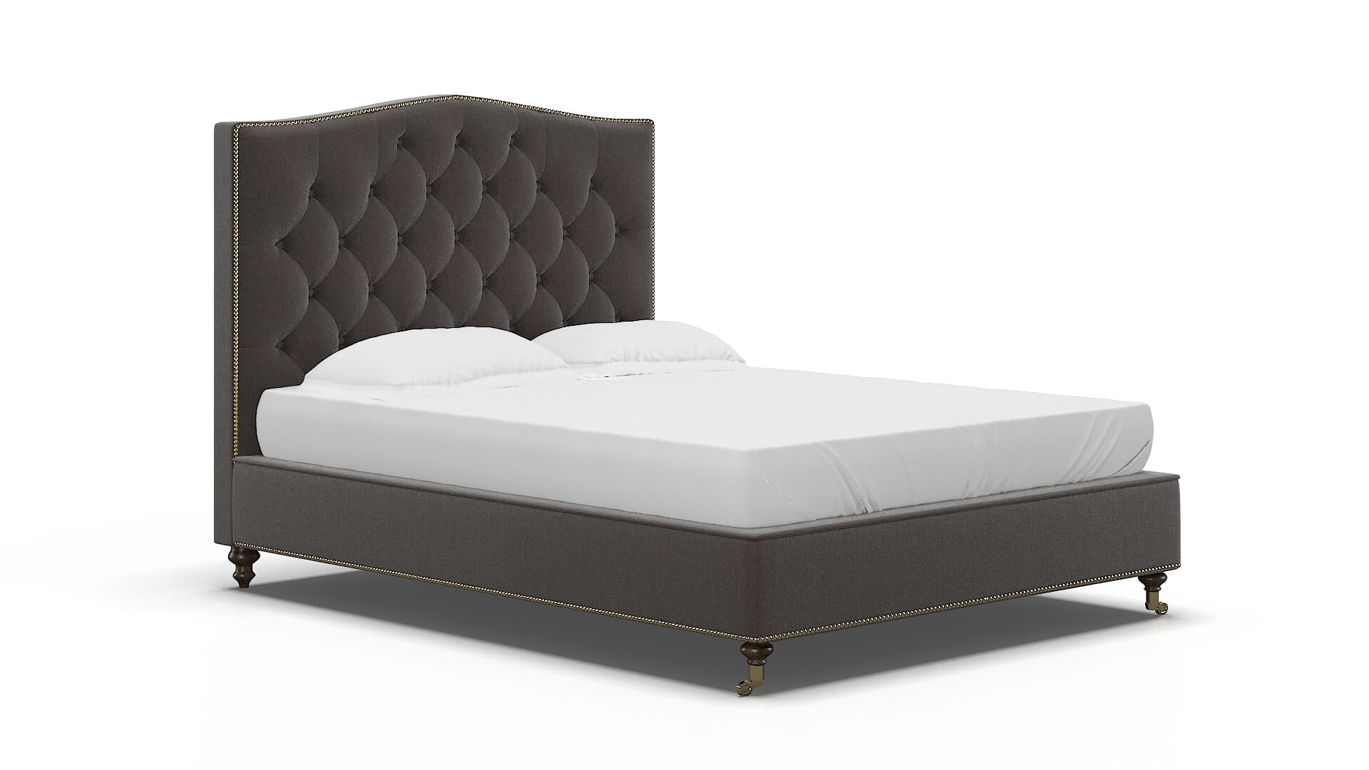 Bijou Naples Graphite Bed espresso legs 2