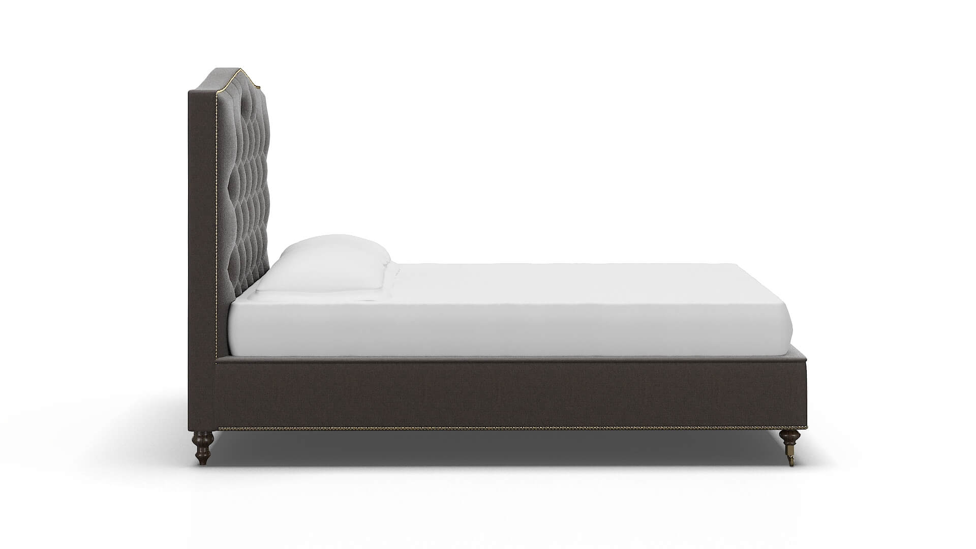 Bijou Naples Graphite Bed espresso legs 3