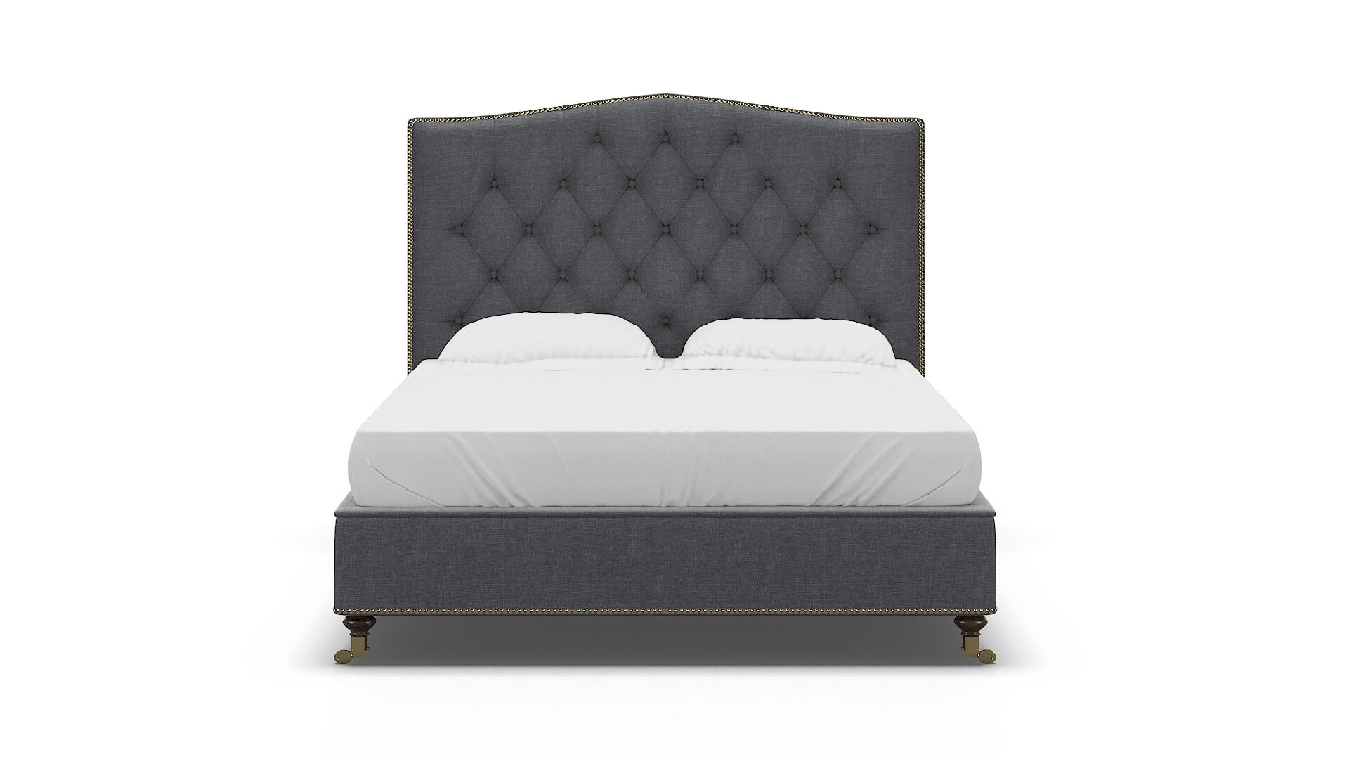 Bijou Notion Graphite Bed espresso legs 1