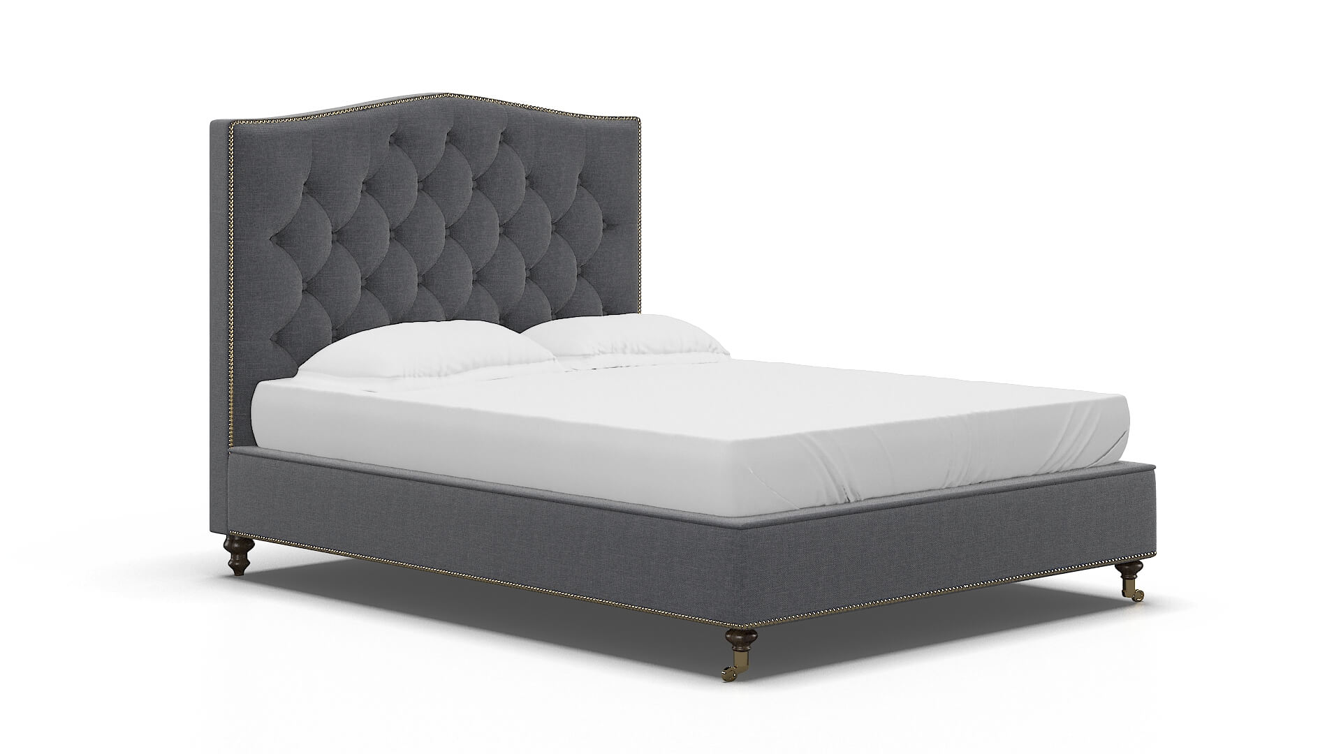 Bijou Notion Graphite Bed espresso legs 2