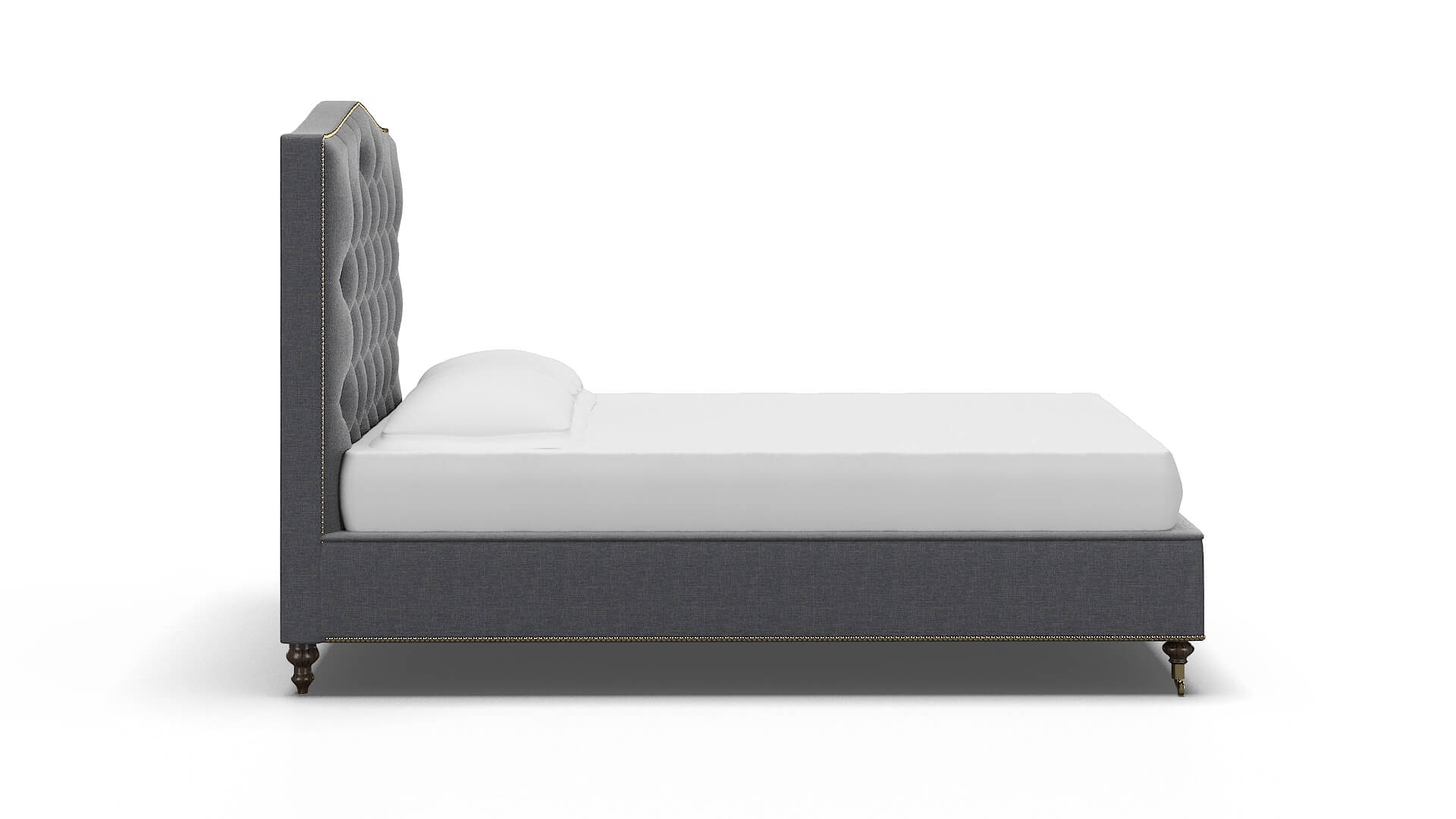 Bijou Notion Graphite Bed espresso legs 3