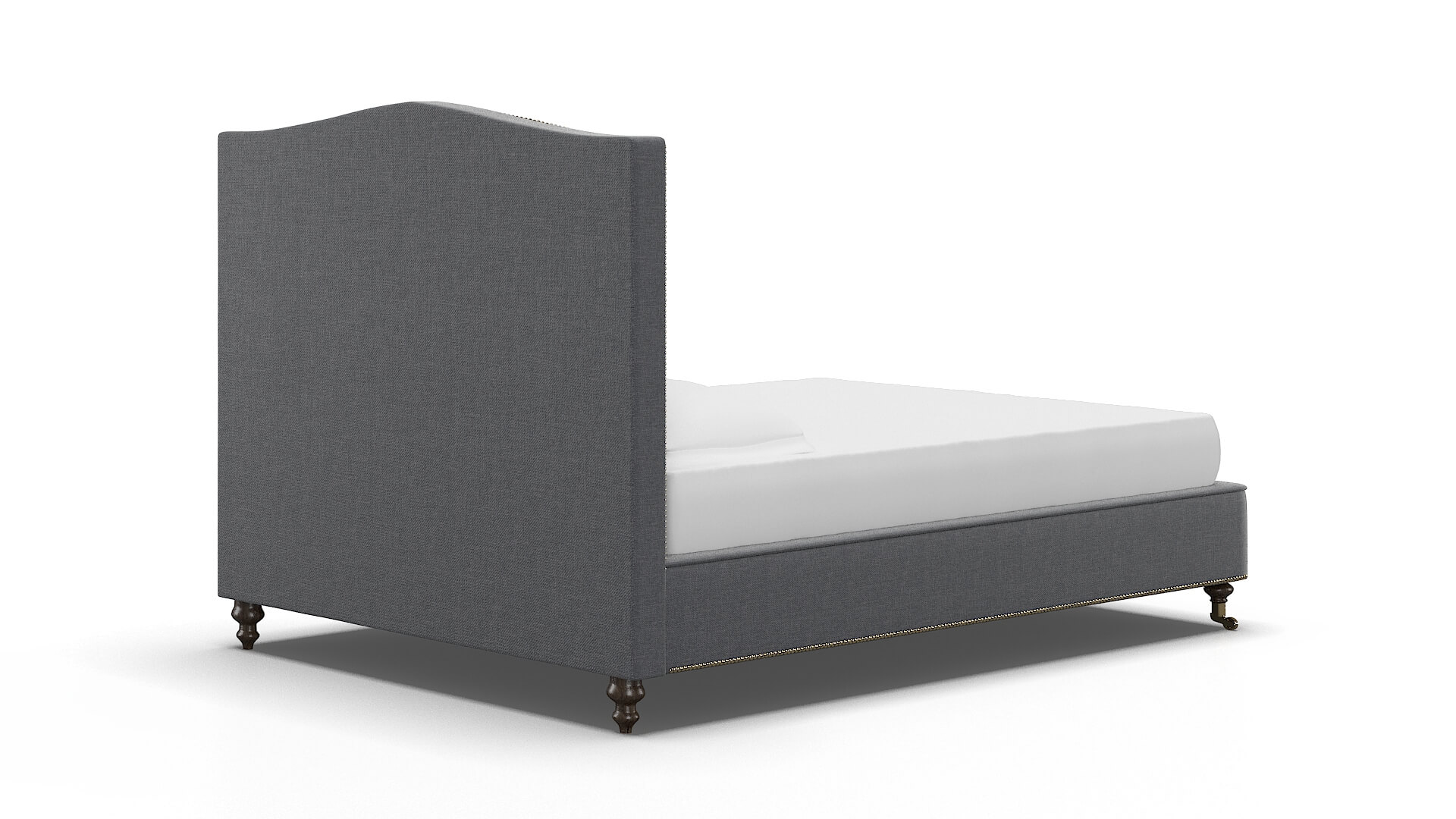 Bijou Notion Graphite Bed espresso legs 4
