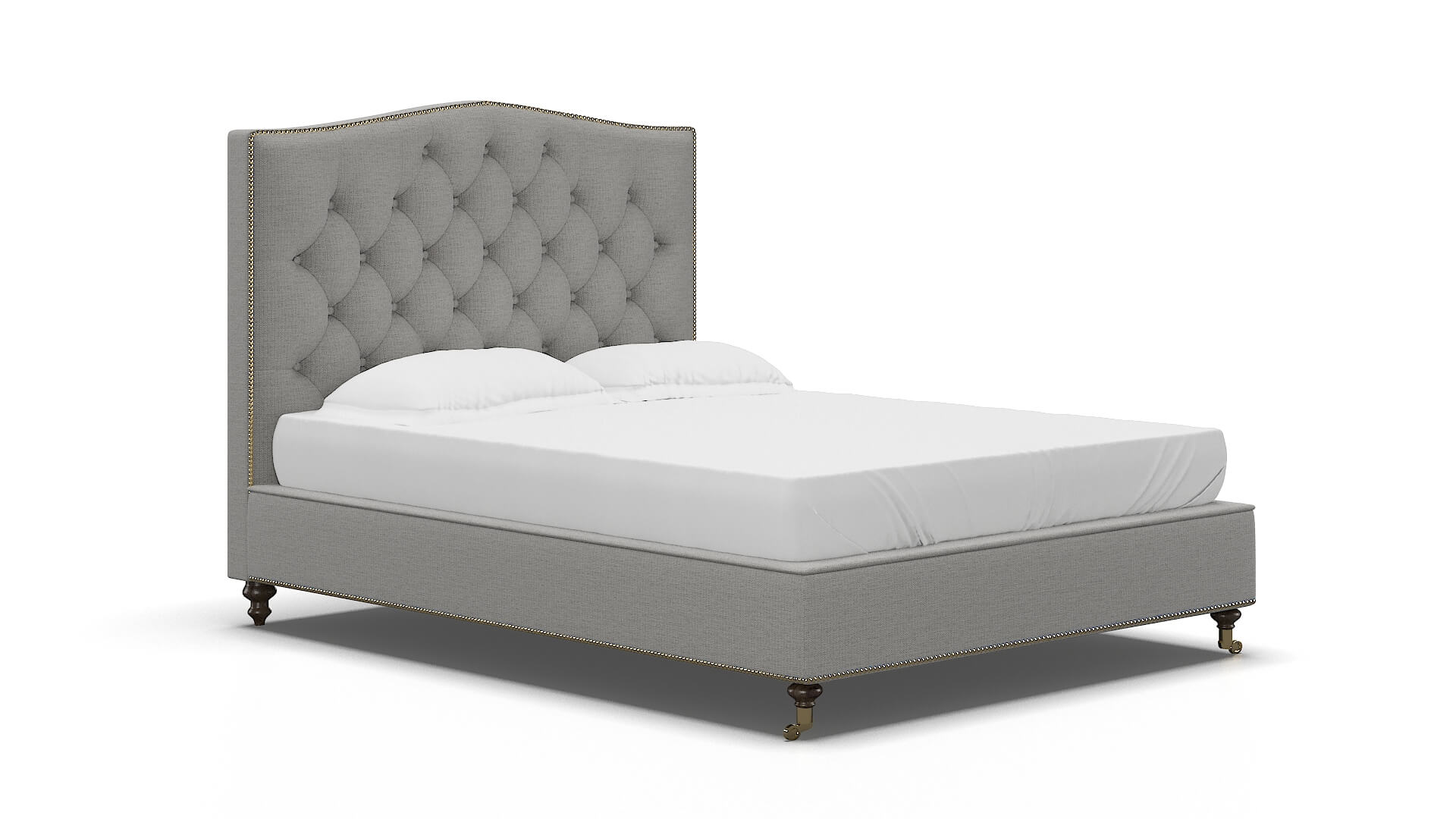 Bijou Parker Silver Bed espresso legs 2