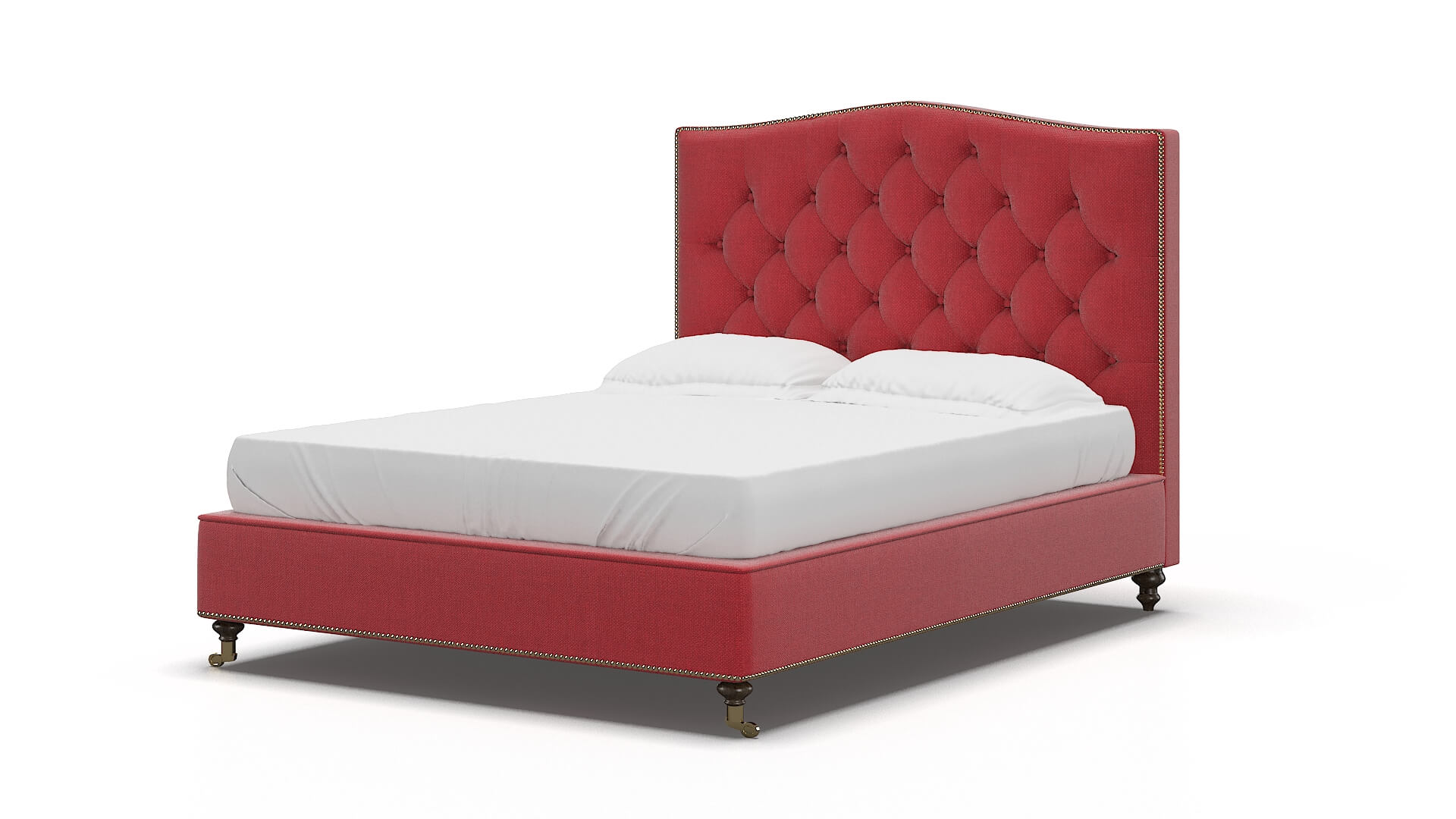 Bijou Pauline Ruby Bed espresso legs 5