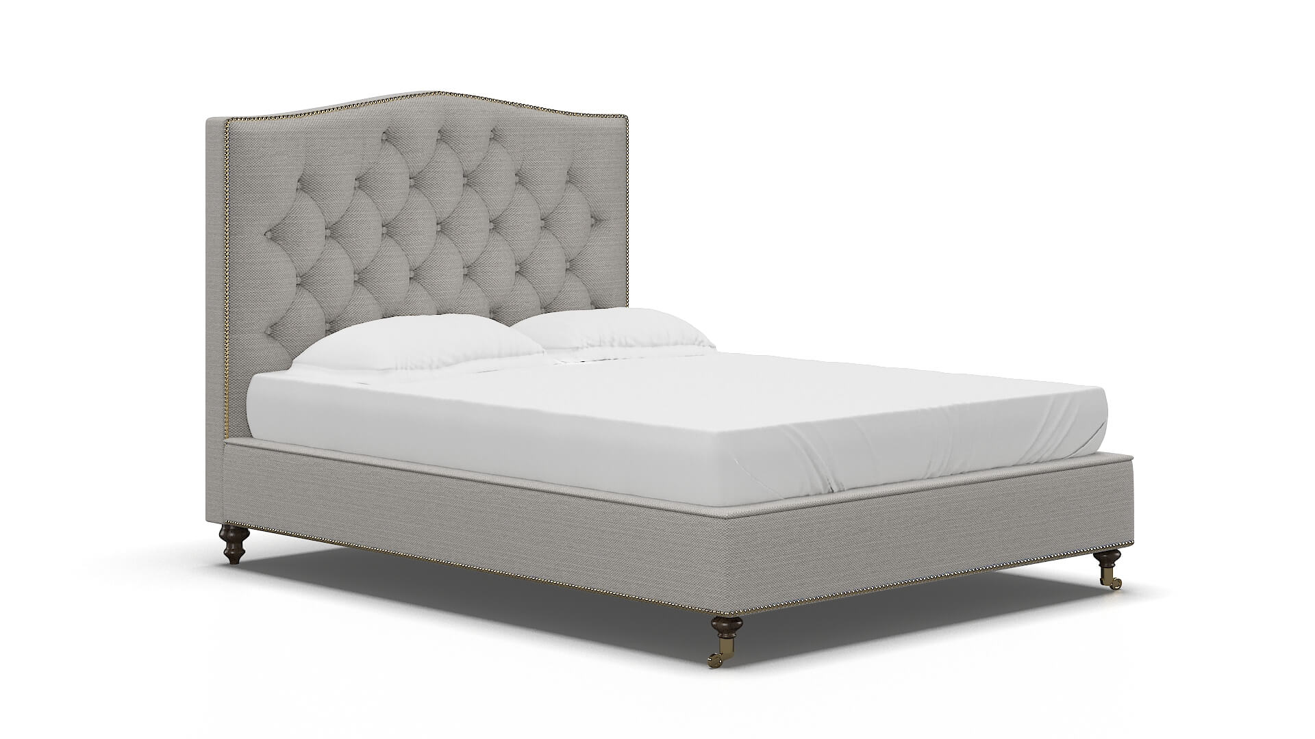 Bijou Redondo Stone Bed espresso legs 2