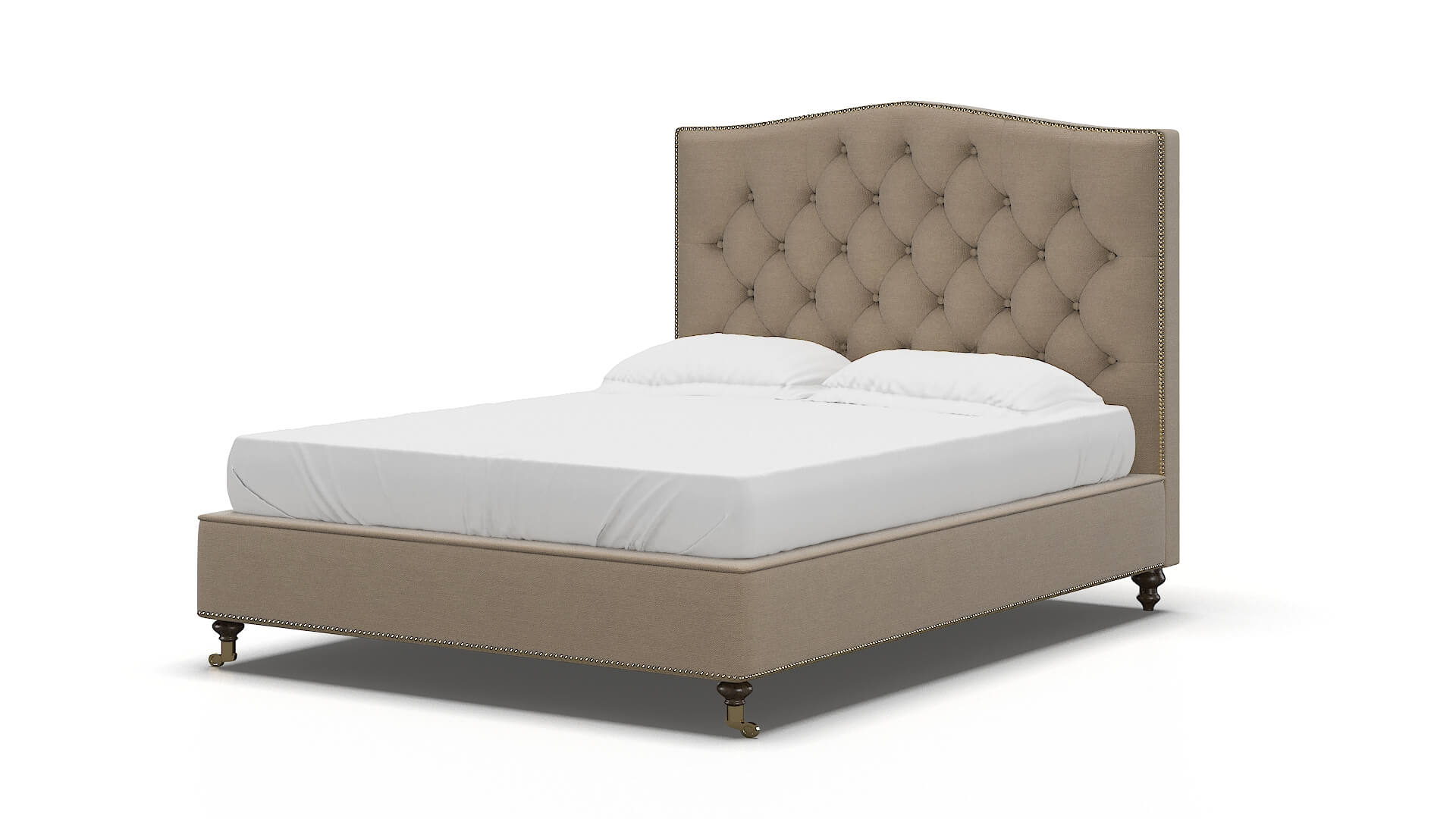 Bijou Rocket Cappuccino Bed espresso legs 5