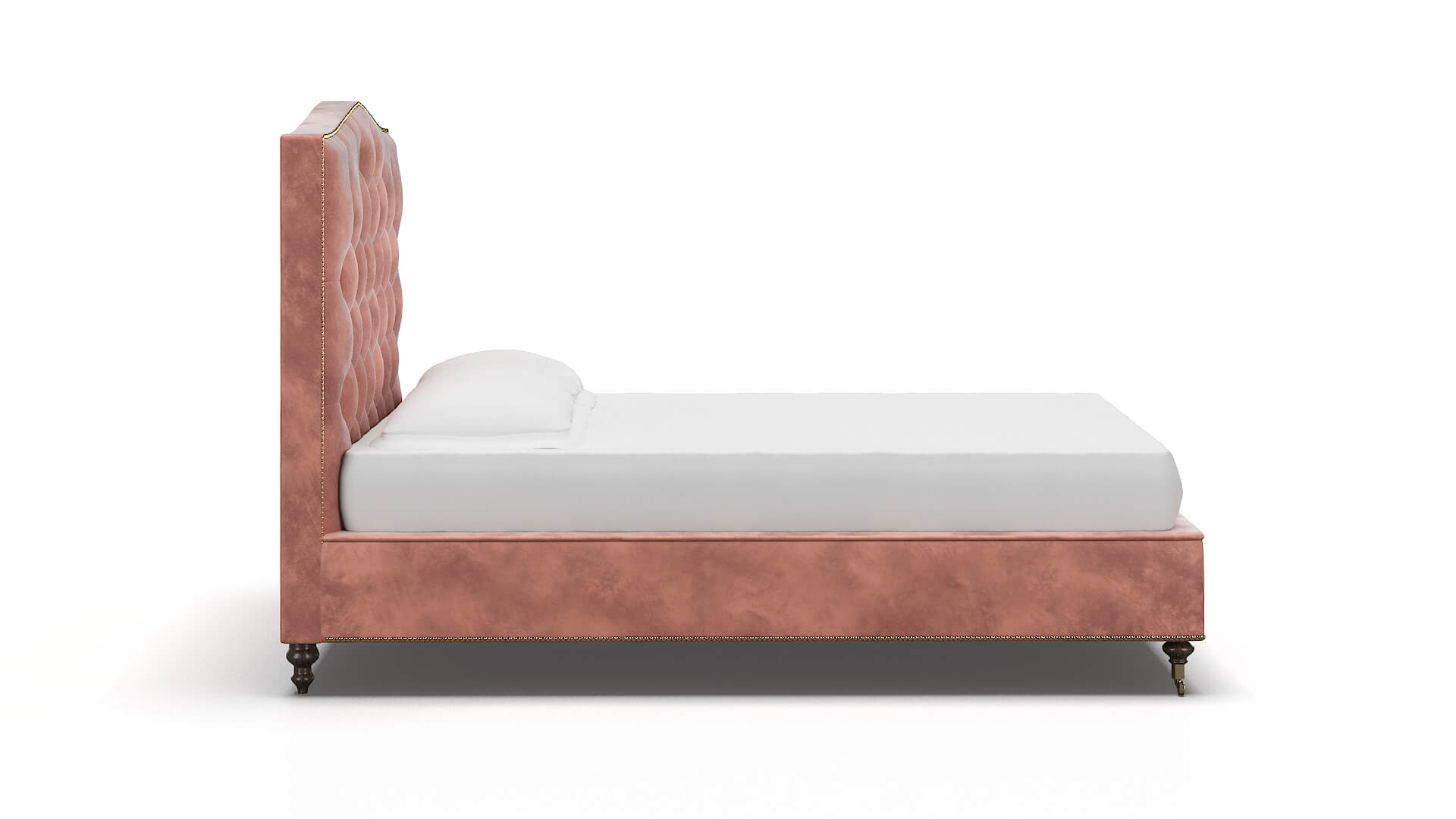 Bijou Royale Blush Bed espresso legs 3