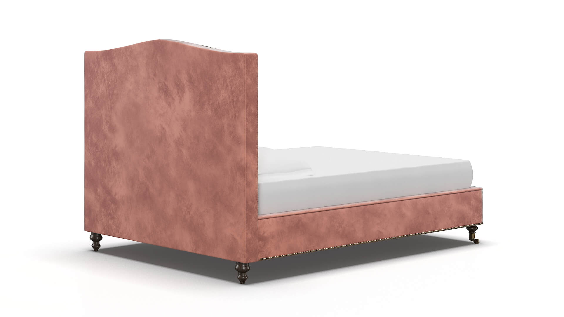 Bijou Royale Blush Bed espresso legs 4
