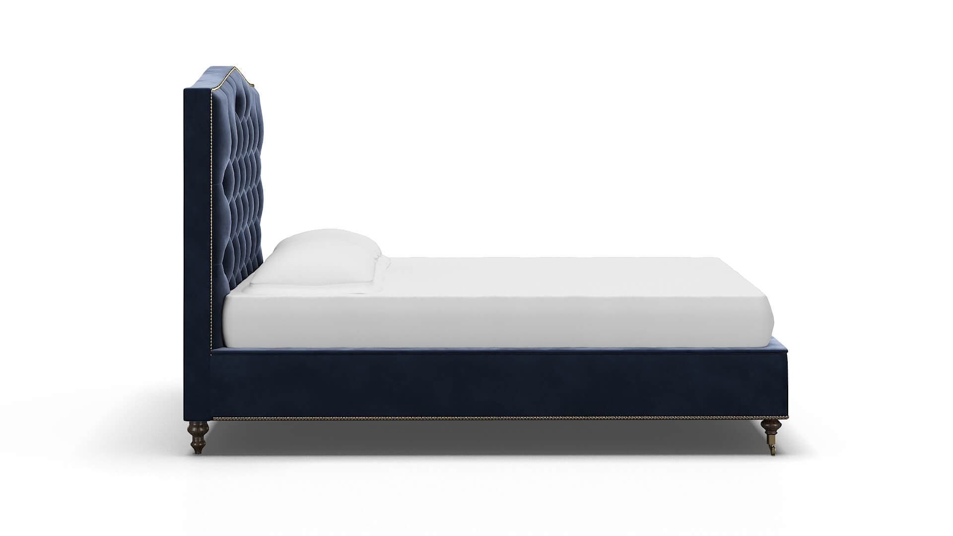 Bijou Royale Cobalt Bed espresso legs 3