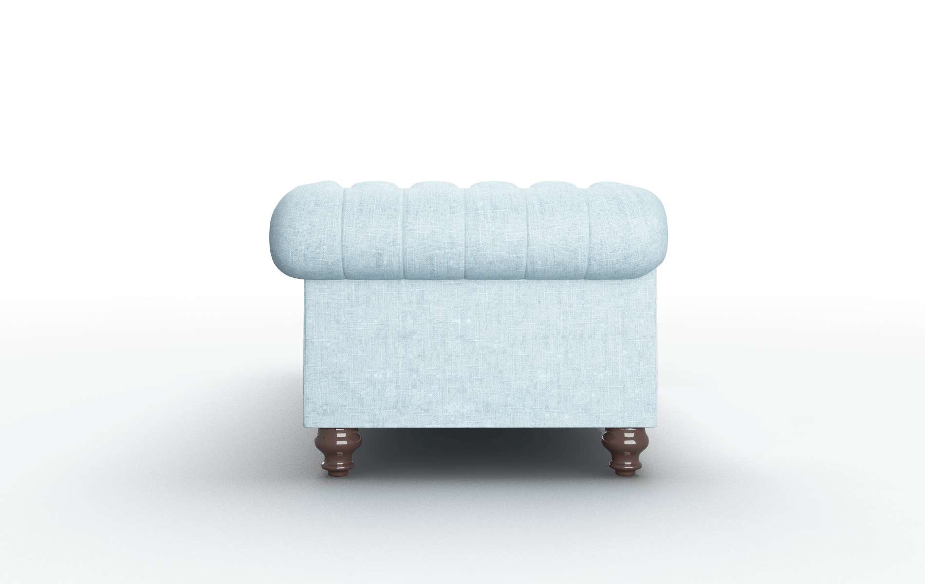 Bordeaux Atlas Turquoise Sofa espresso legs 3