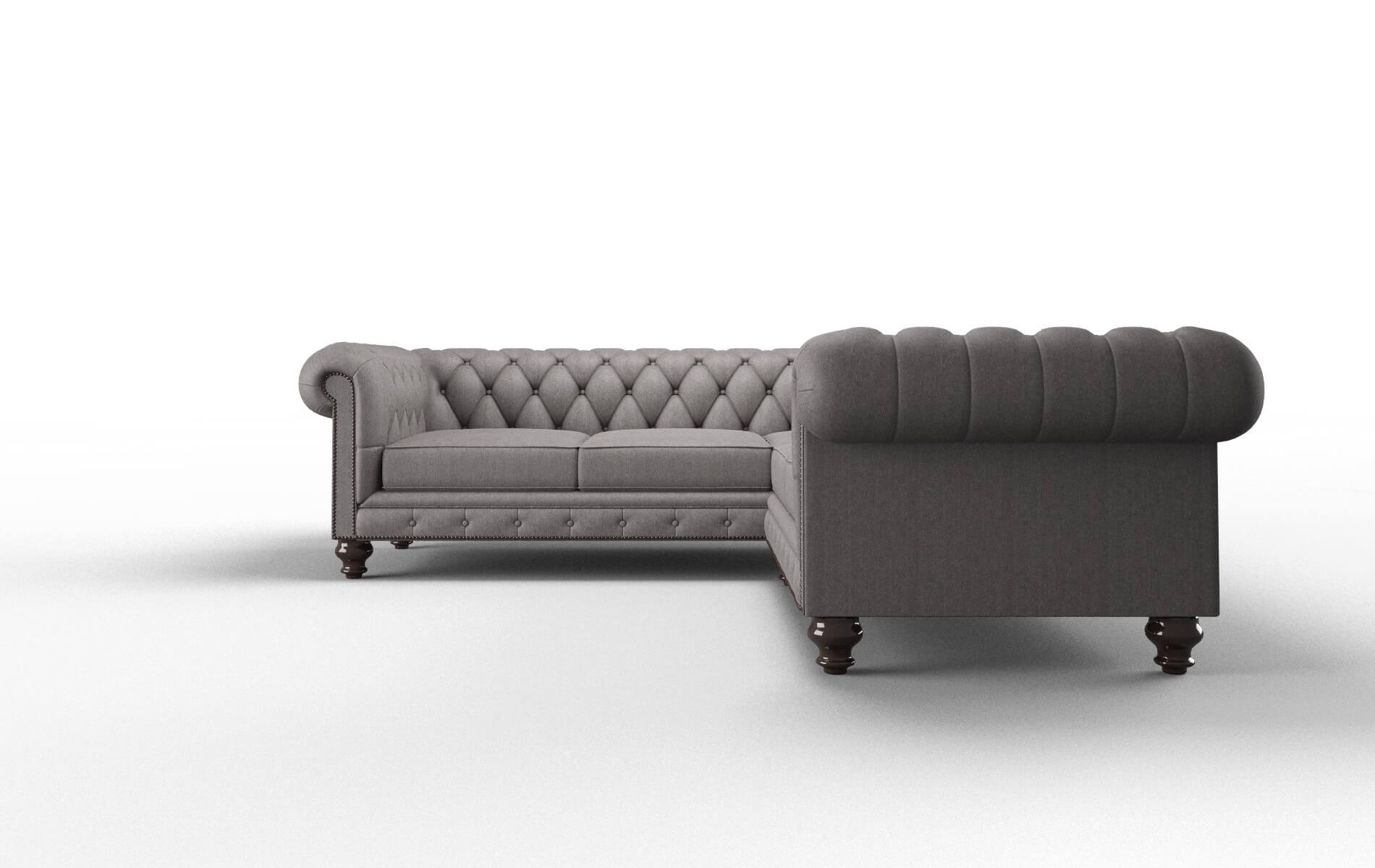 Bordeaux Atlas_plz Silver Sectional espresso legs 5