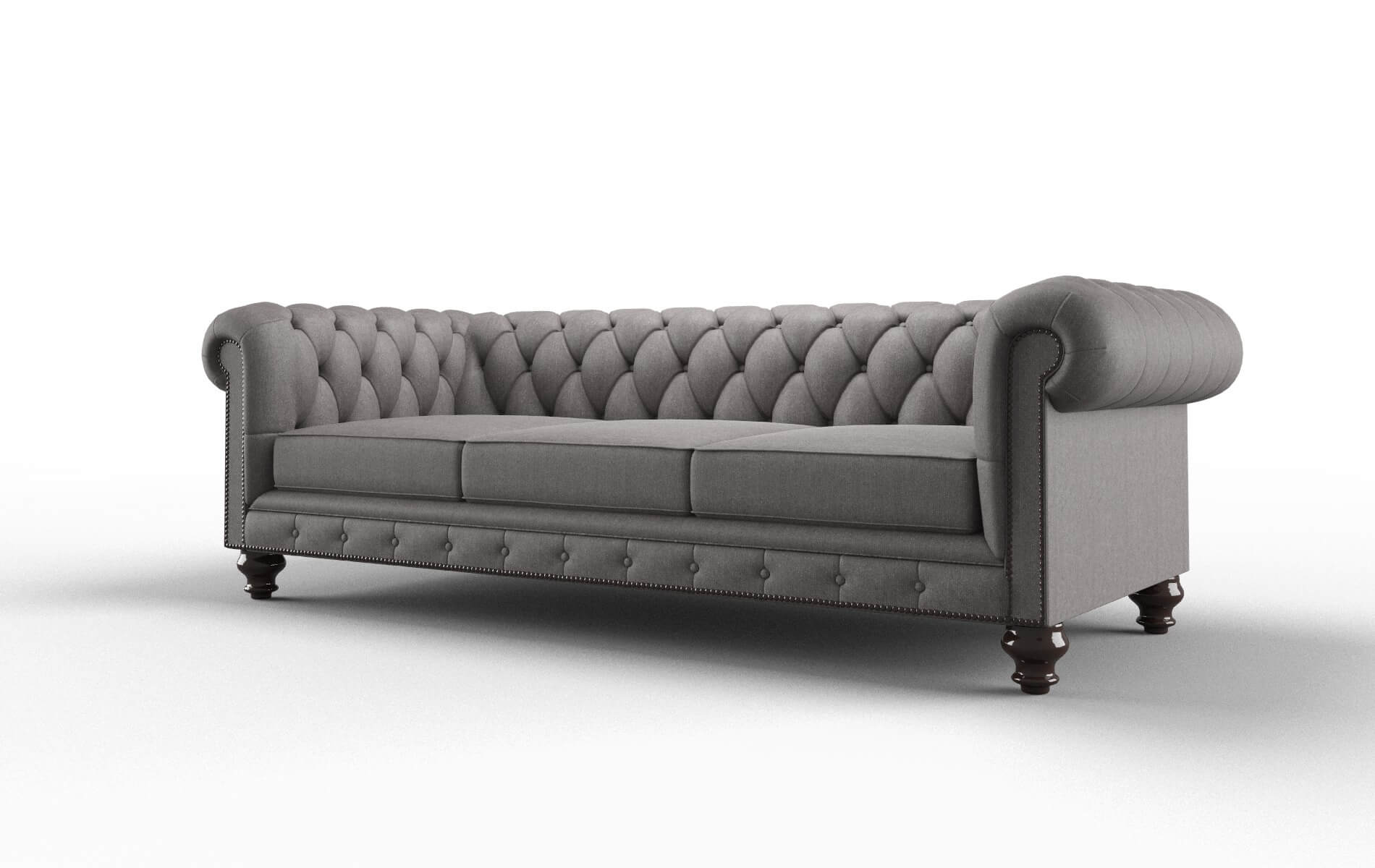 Bordeaux Atlas_plz Silver Sofa espresso legs 4