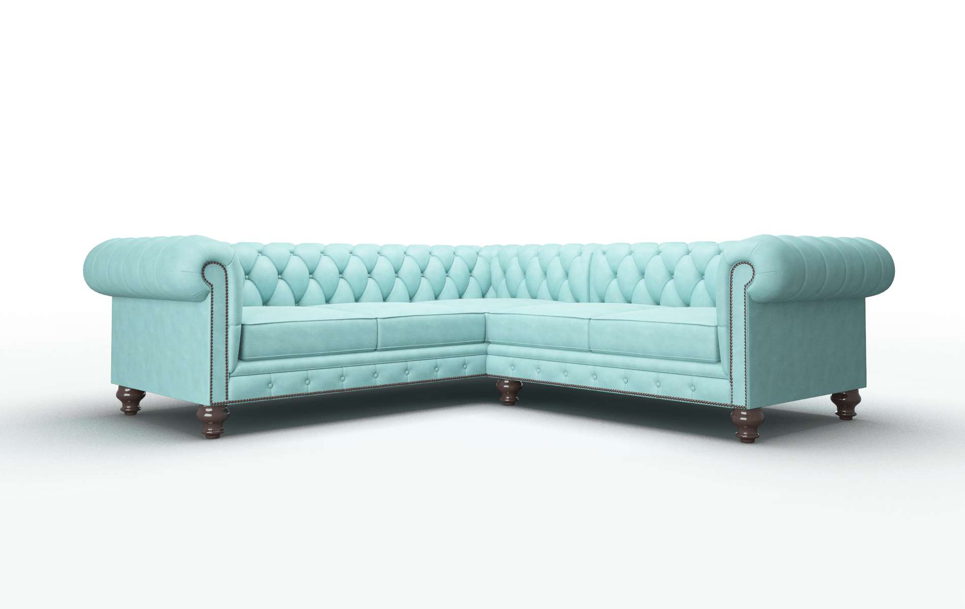 Bordeaux Avalon_hp Aqua Sectional espresso legs 1