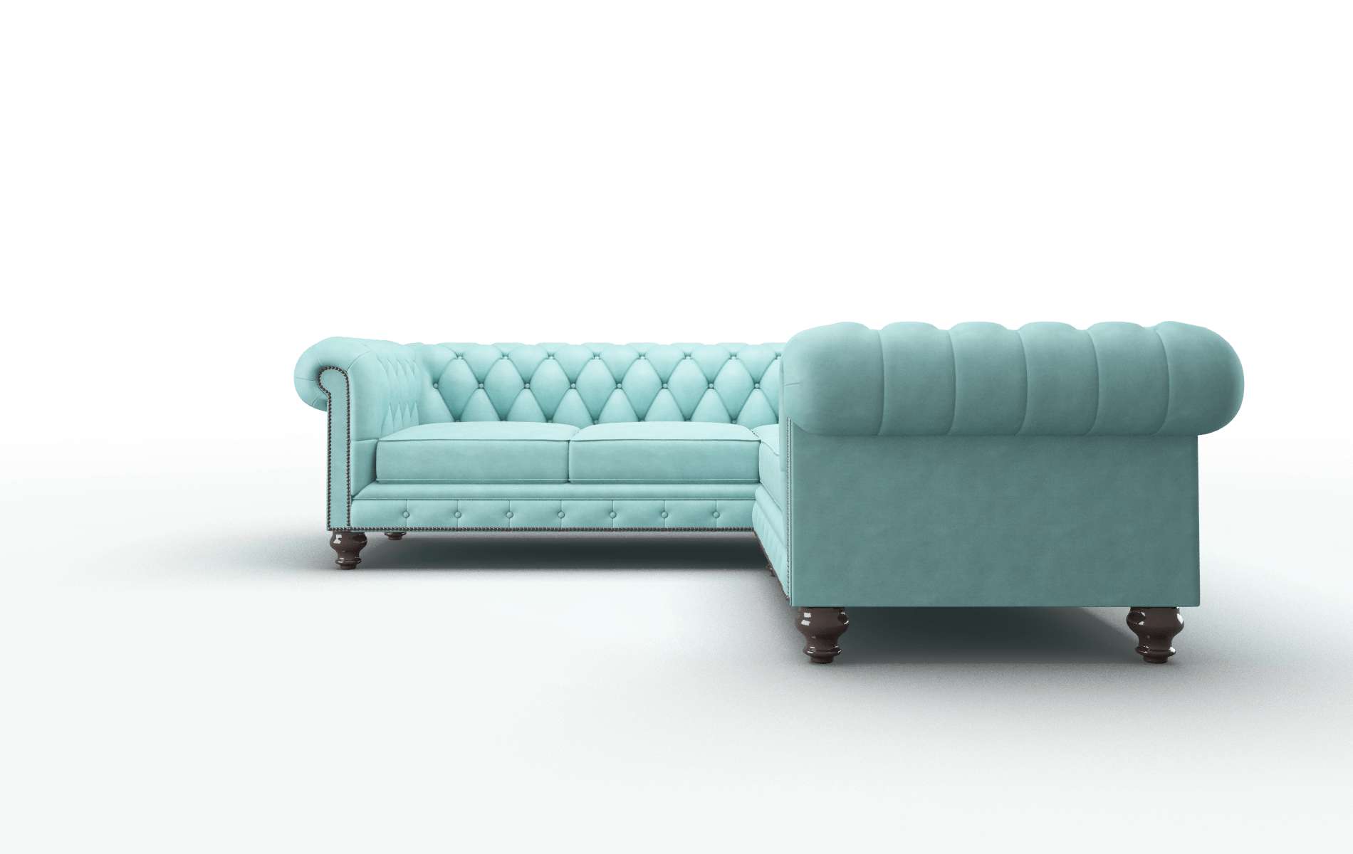 Bordeaux Avalon_hp Aqua Sectional espresso legs 5