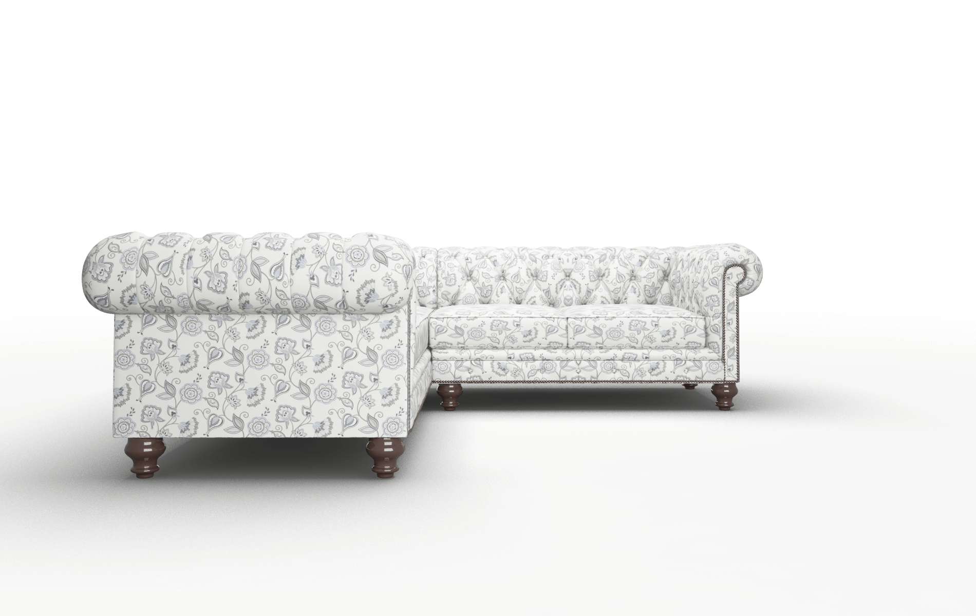 Bordeaux Avignon Sky Sectional espresso legs 2