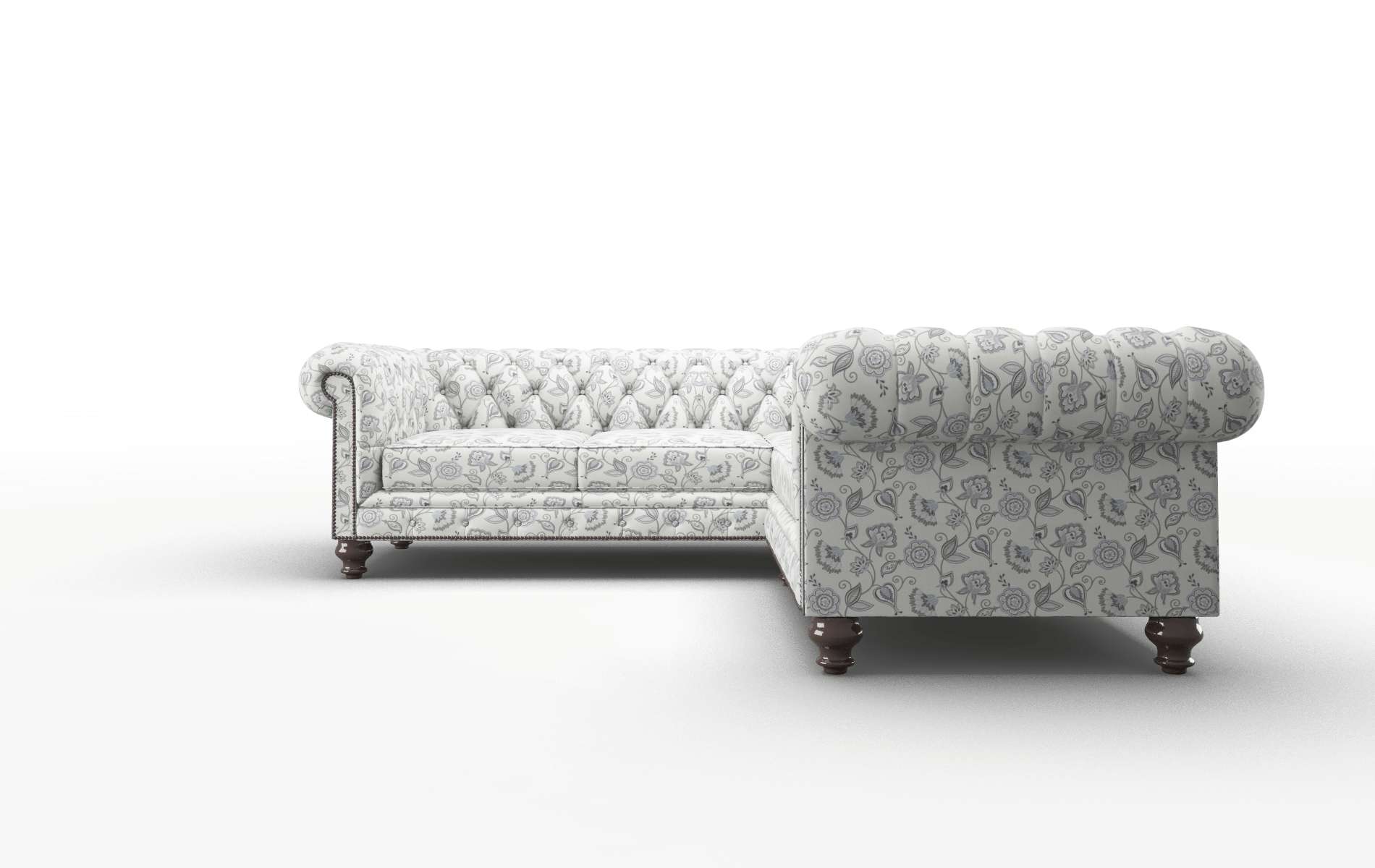 Bordeaux Avignon Sky Sectional espresso legs 5