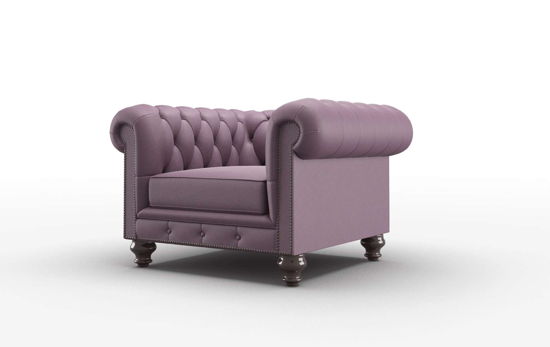 Bordeaux Bella Aubergine Chair espresso legs 4