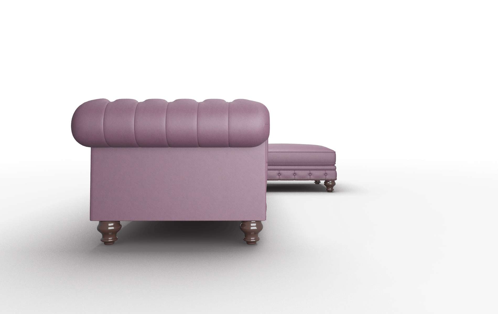 Bordeaux Bella Aubergine Panel espresso legs 3