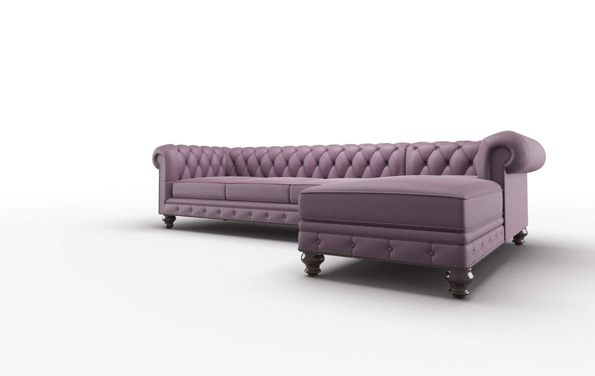 Bordeaux Bella Aubergine Panel espresso legs 4