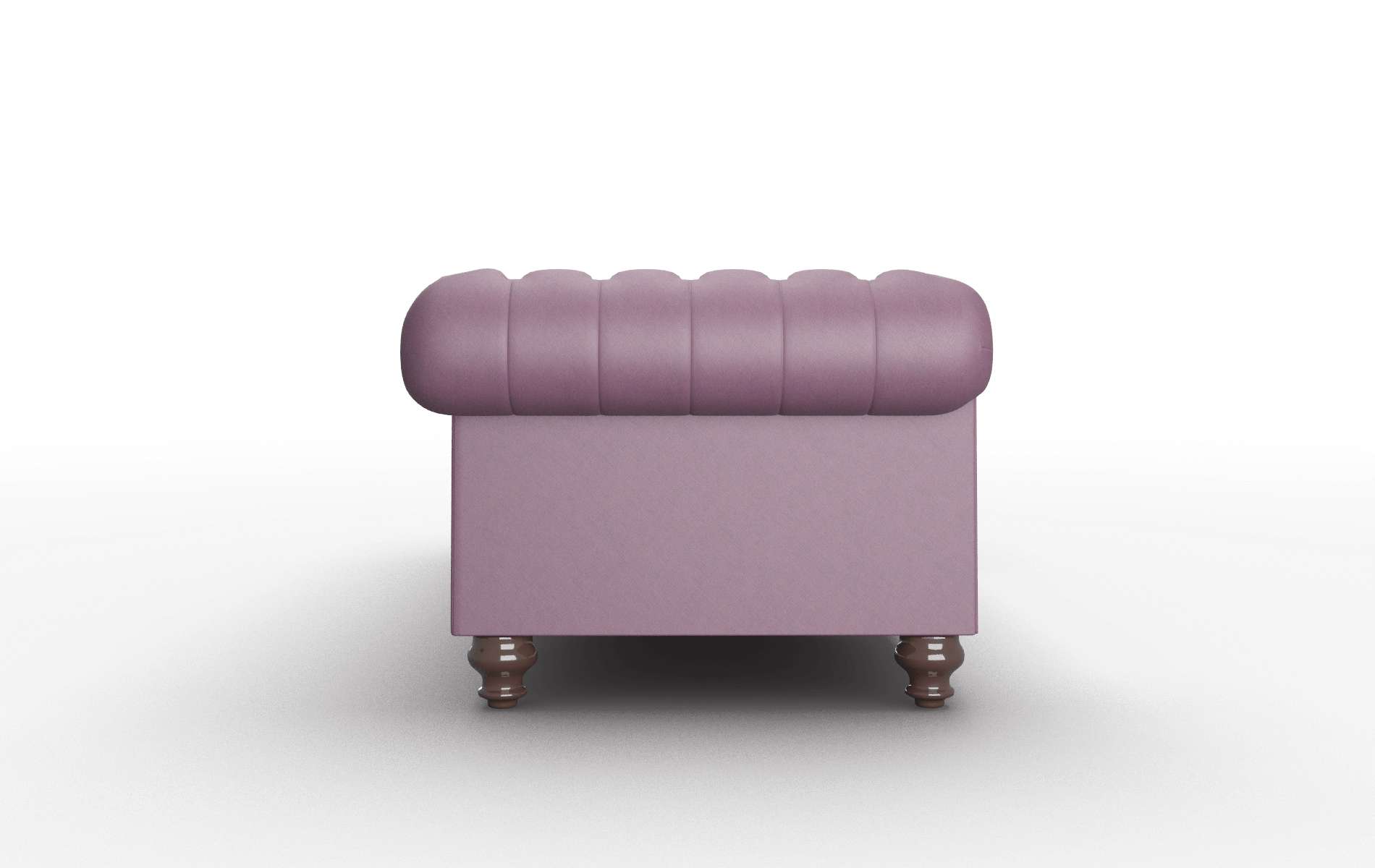 Bordeaux Bella Aubergine Sofa espresso legs 3