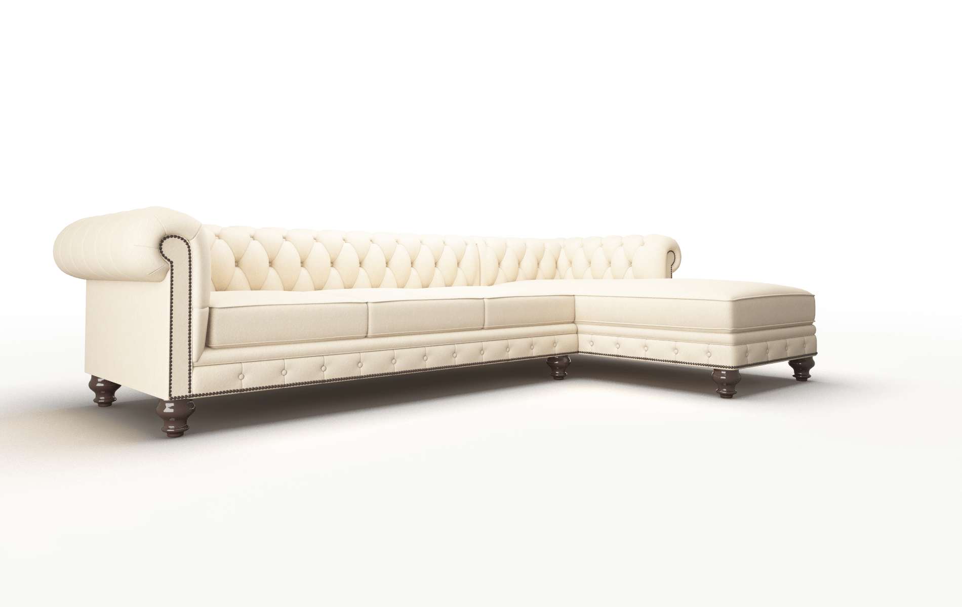 Bordeaux Bella Buckwheat Panel espresso legs 2