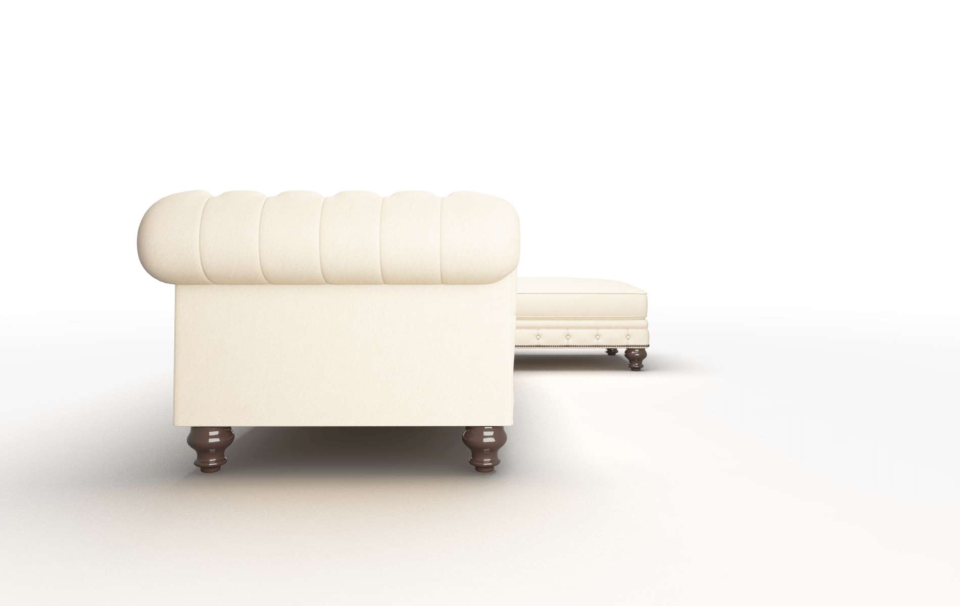 Bordeaux Bella Buckwheat Panel espresso legs 3