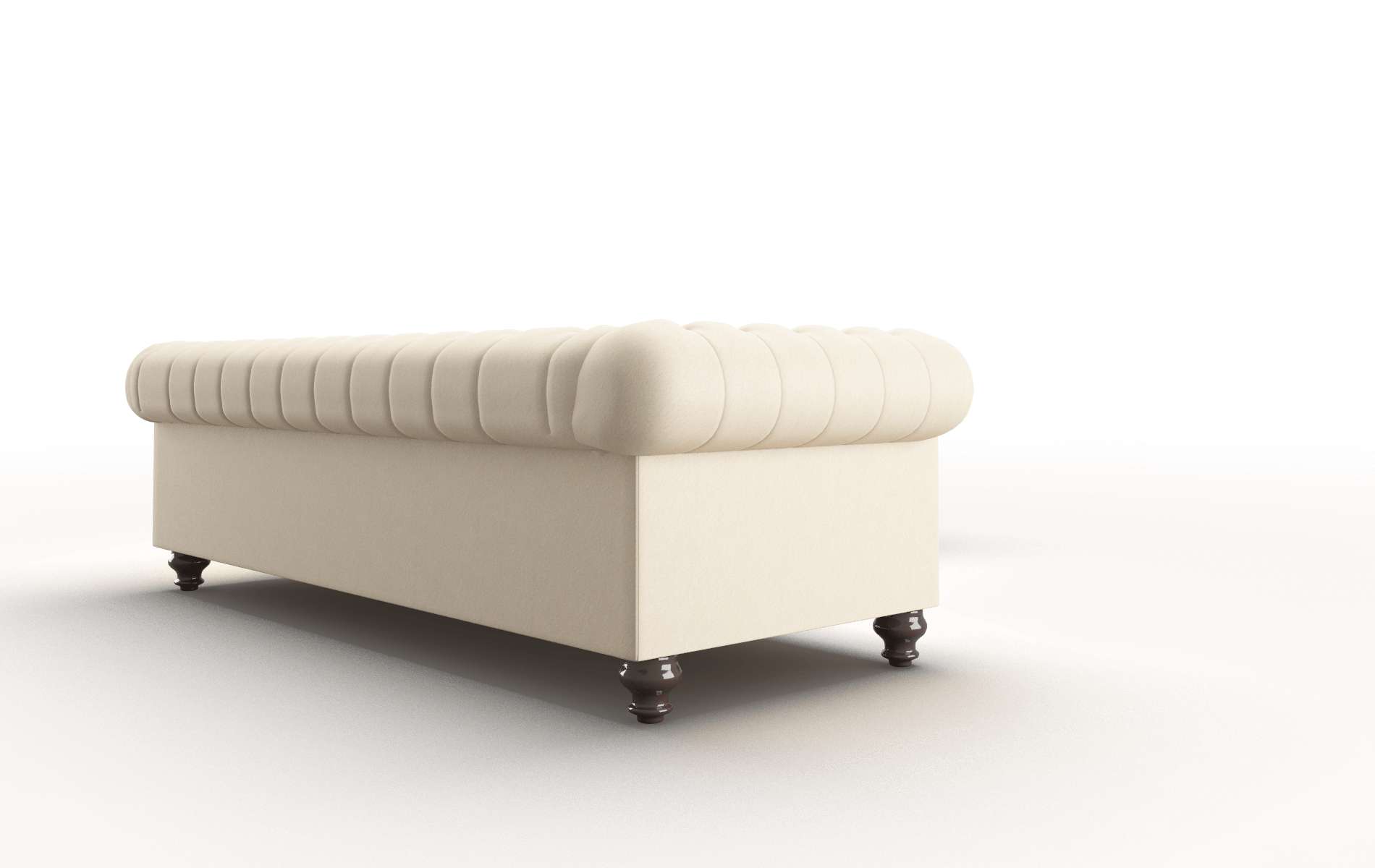 Bordeaux Bella Buckwheat Sectional espresso legs 3