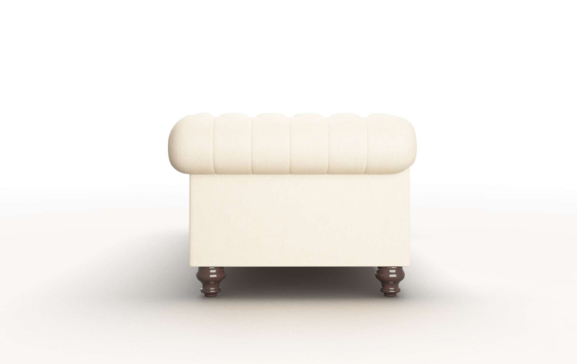 Bordeaux Bella Buckwheat Sofa espresso legs 3