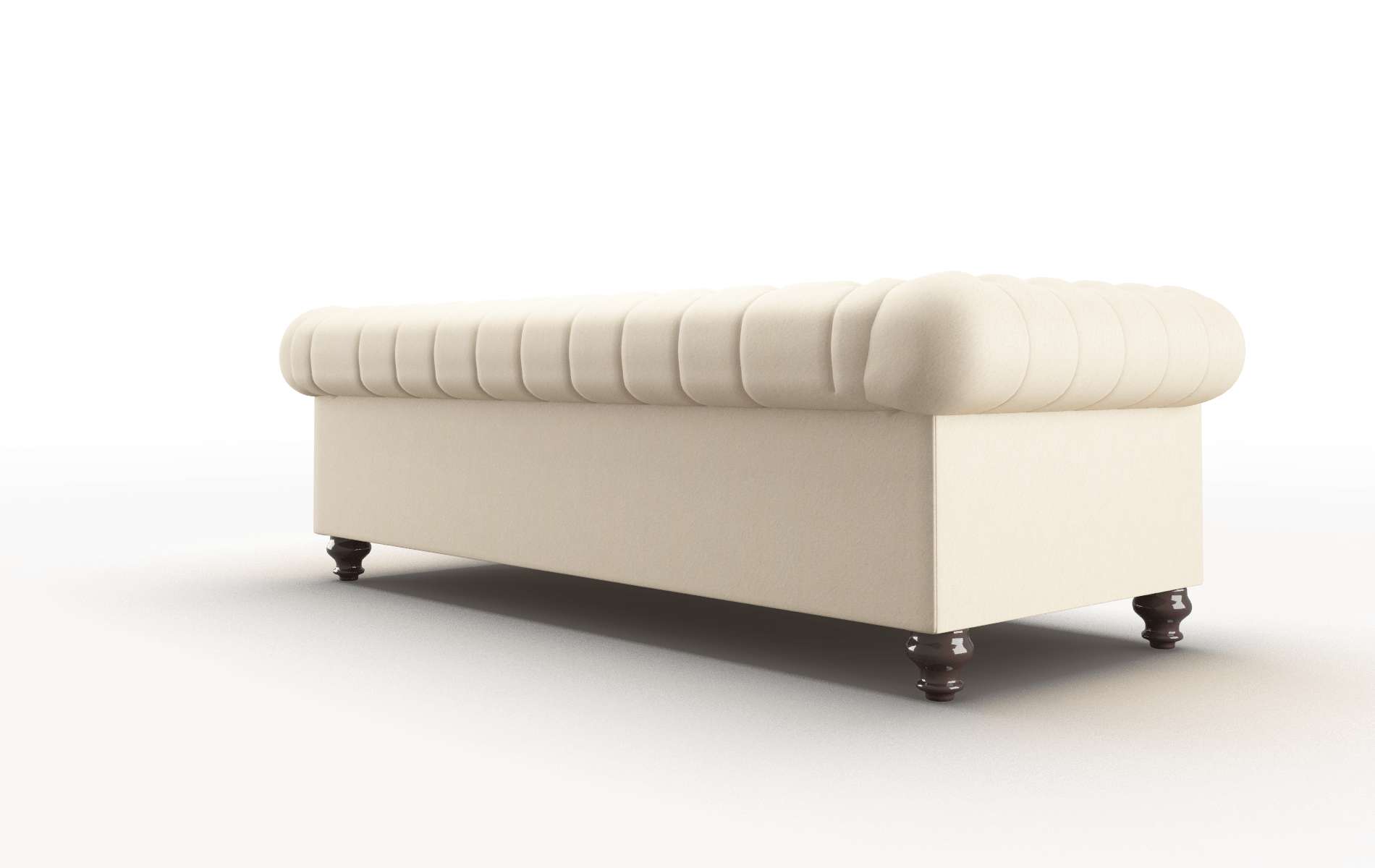 Bordeaux Bella Buckwheat Sofa espresso legs 5