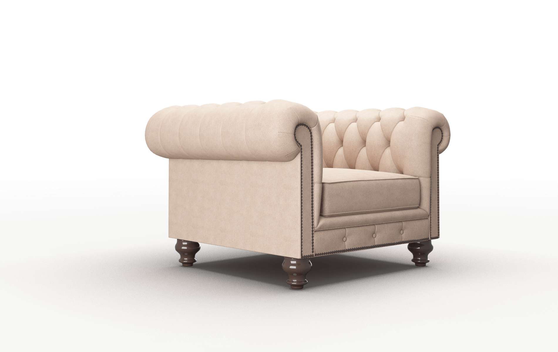 Bordeaux Bella Cocoa Chair espresso legs 2