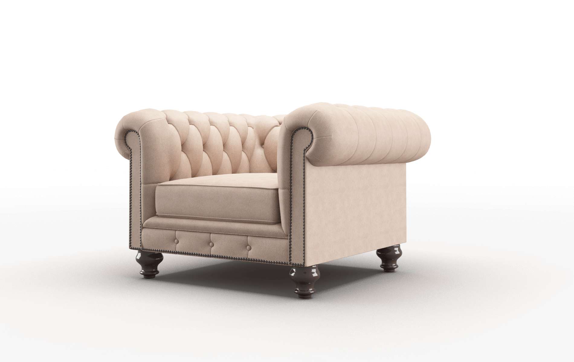 Bordeaux Bella Cocoa Chair espresso legs 4