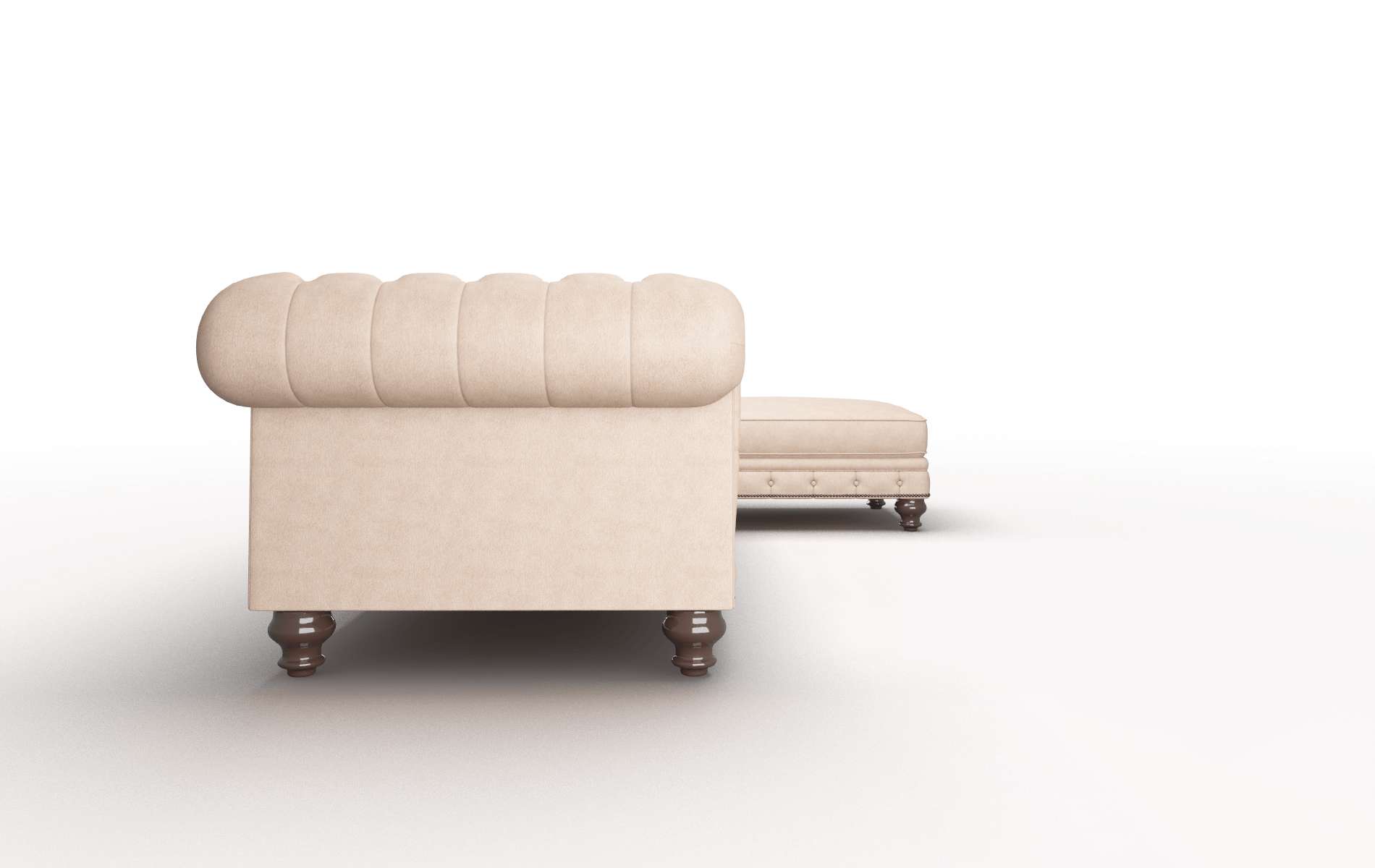 Bordeaux Bella Cocoa Panel espresso legs 3