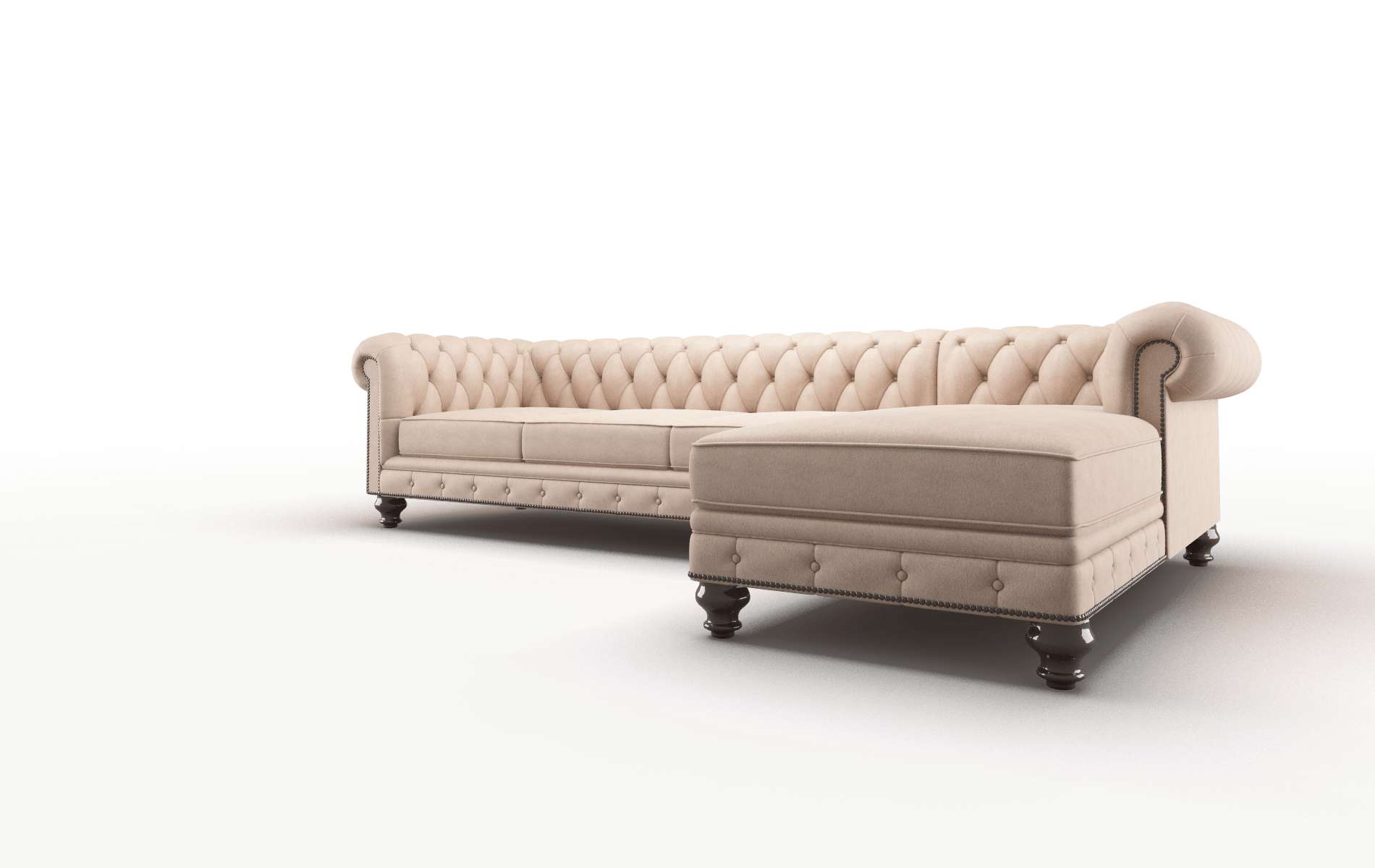 Bordeaux Bella Cocoa Panel espresso legs 4