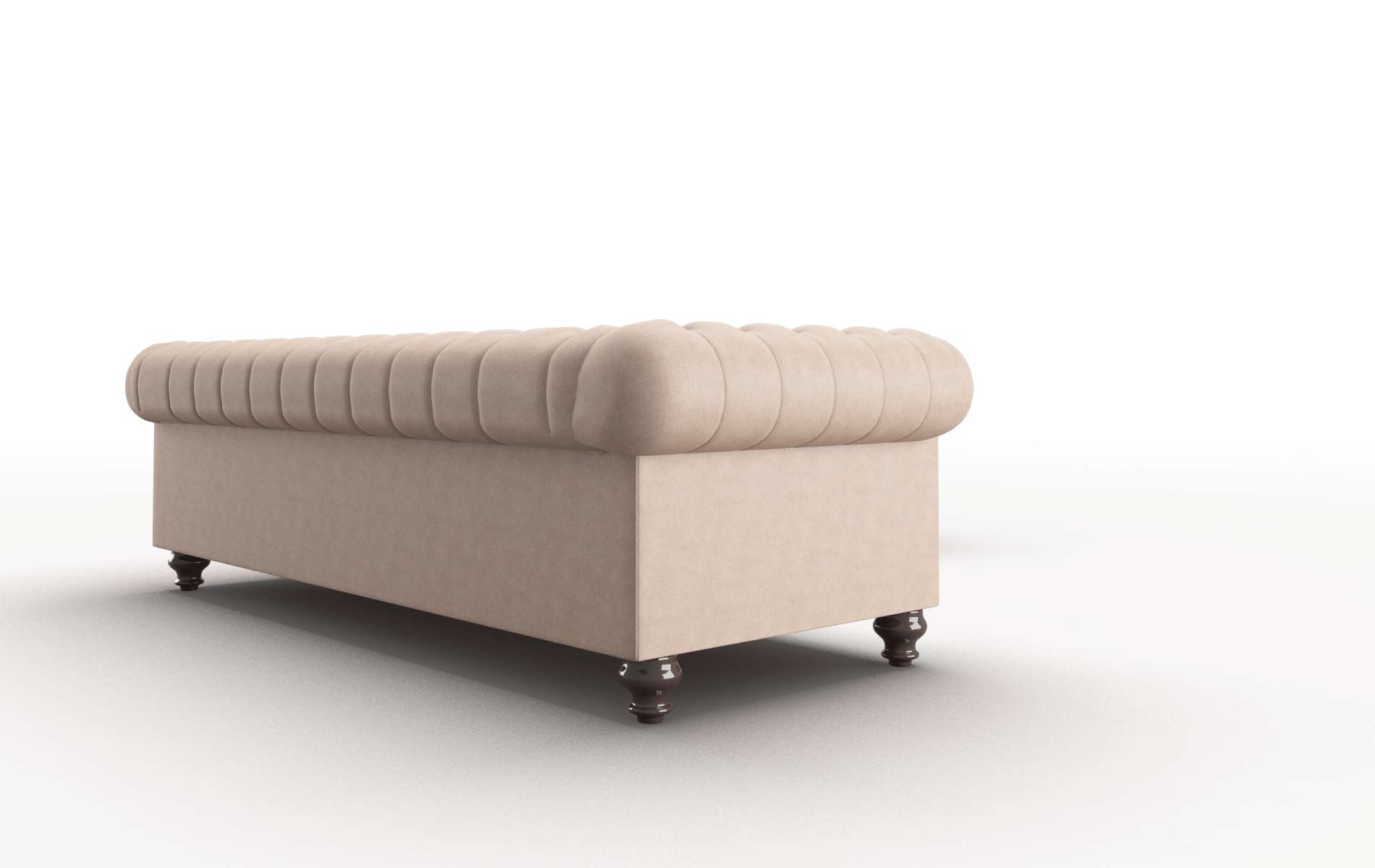 Bordeaux Bella Cocoa Sectional espresso legs 3