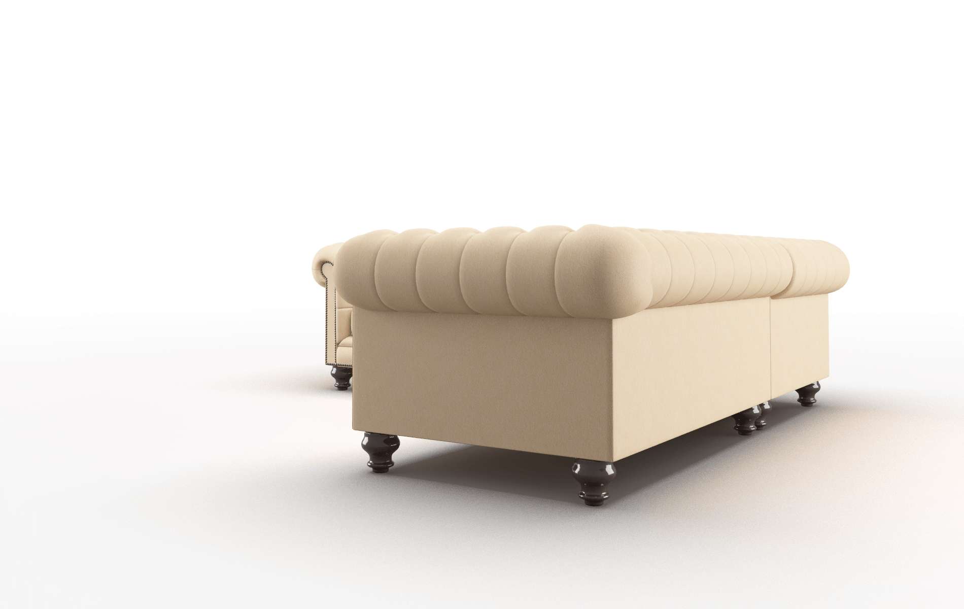 Bordeaux Bella Coffee Sectional espresso legs 4