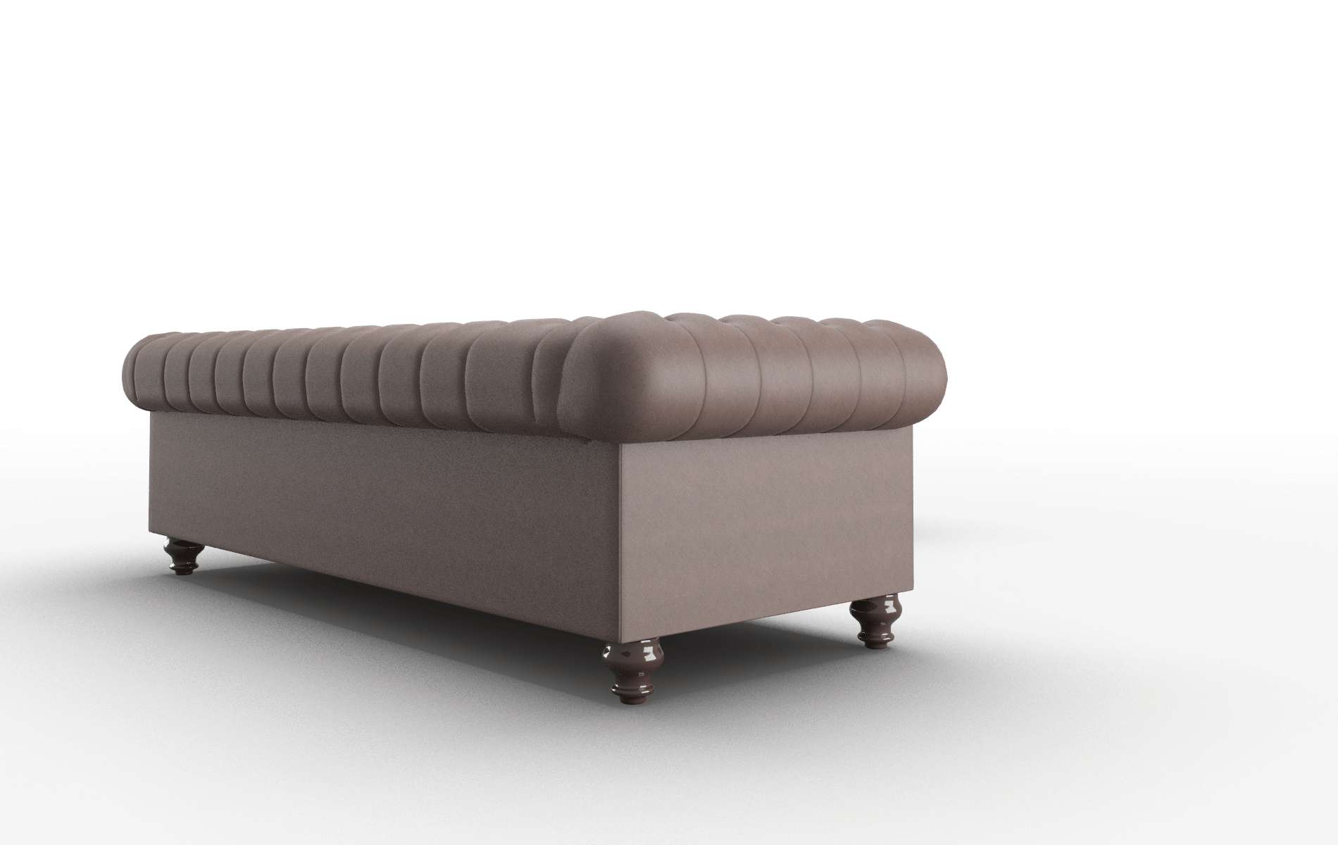 Bordeaux Bella Espresso Sectional espresso legs 3