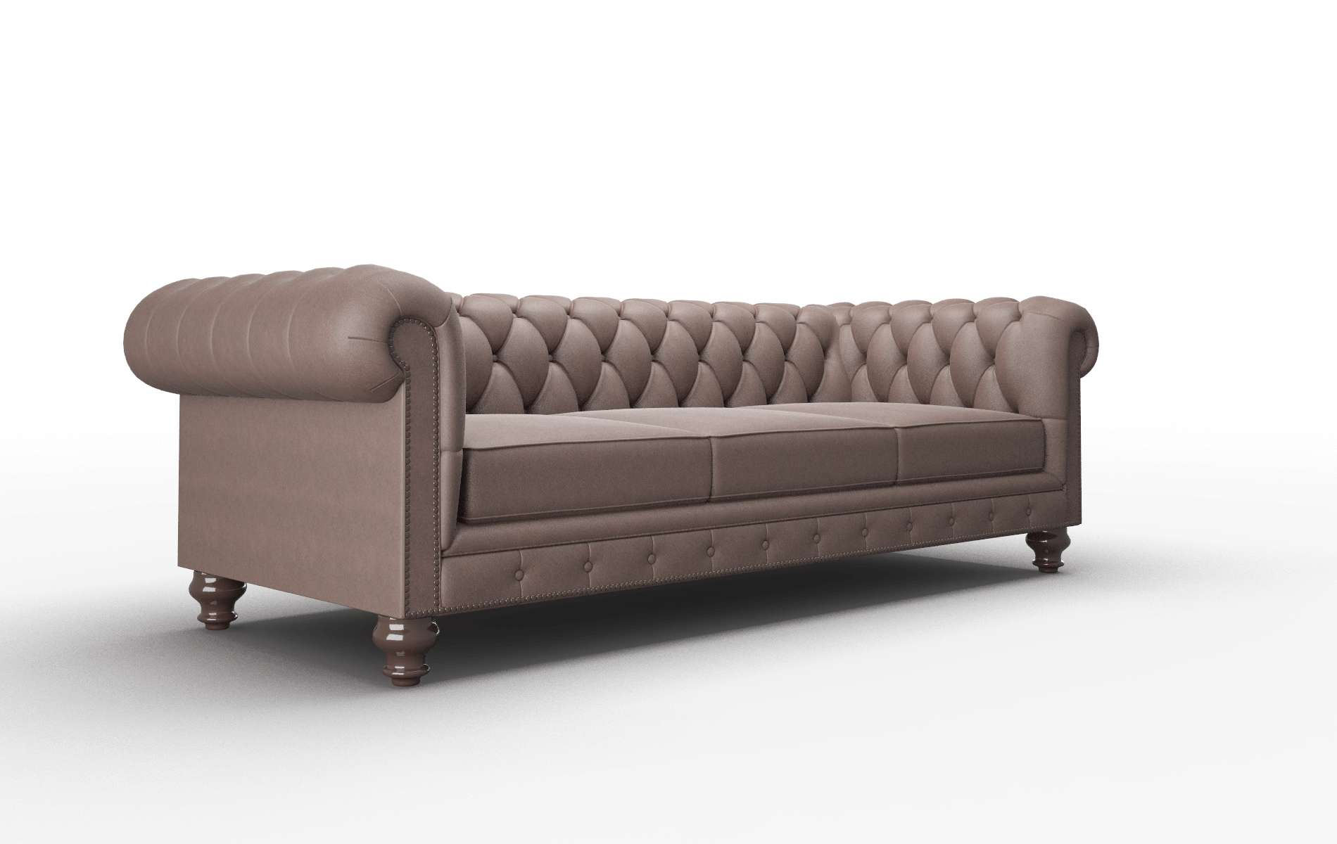 Bordeaux Bella Espresso Sofa espresso legs 2