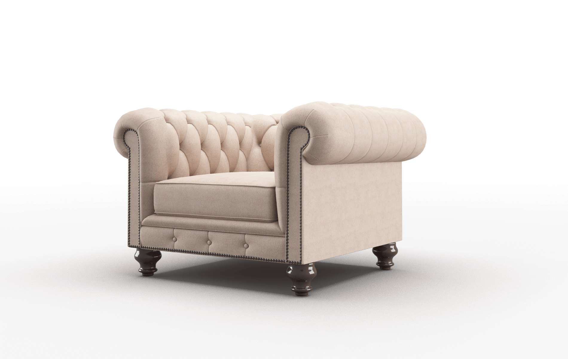 Bordeaux Bella Pewter Chair espresso legs 4