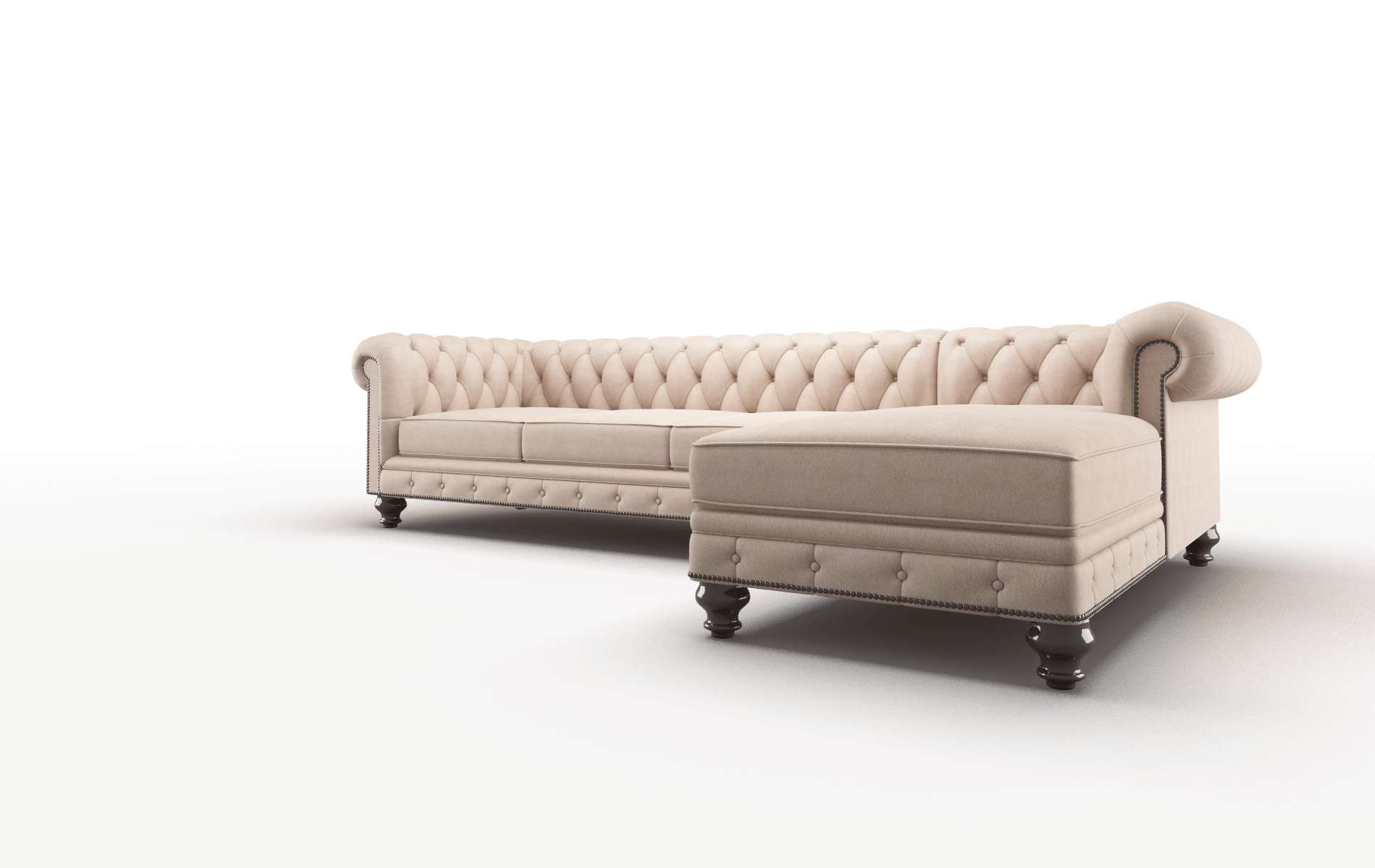 Bordeaux Bella Pewter Panel espresso legs 4