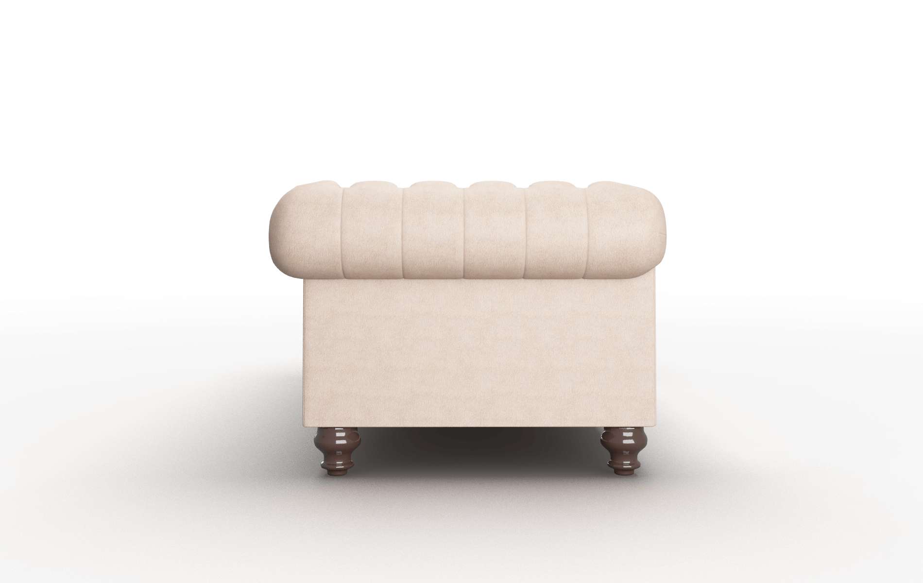 Bordeaux Bella Pewter Sofa espresso legs 3