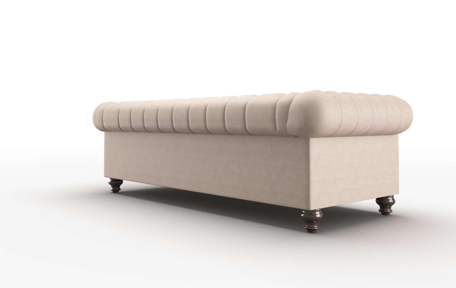 Bordeaux Bella Pewter Sofa espresso legs 5