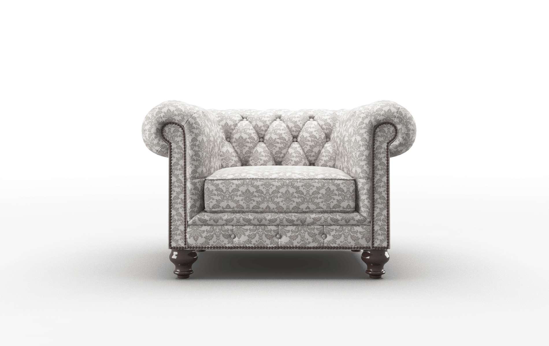 Bordeaux Bergamo Dove Chair espresso legs 1